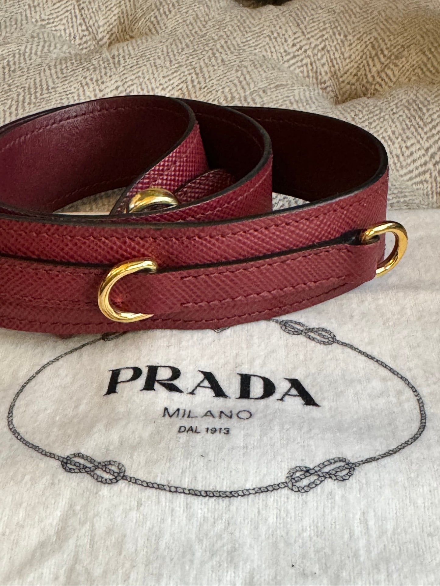 PRADA Saffiano Cuir Small Monochrome Top Handle Tote