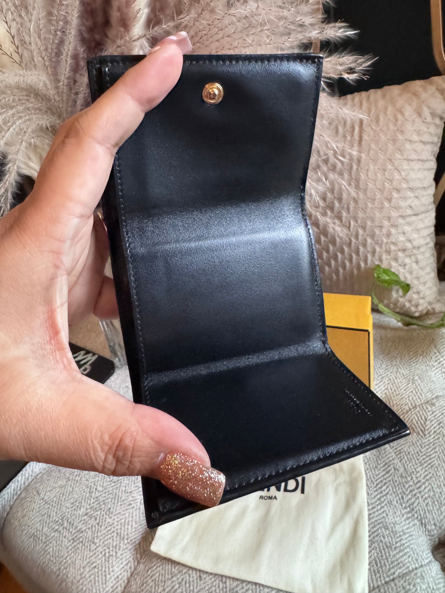 Fendi Micro Baguette Trifold Wallet