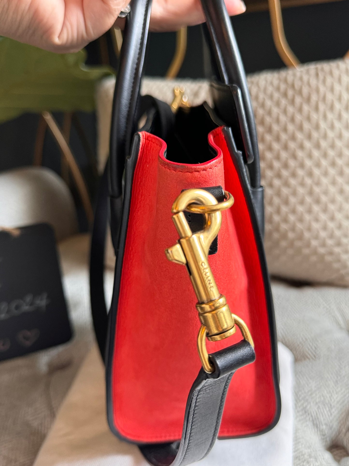 Celine Nano Luggage in TriColour