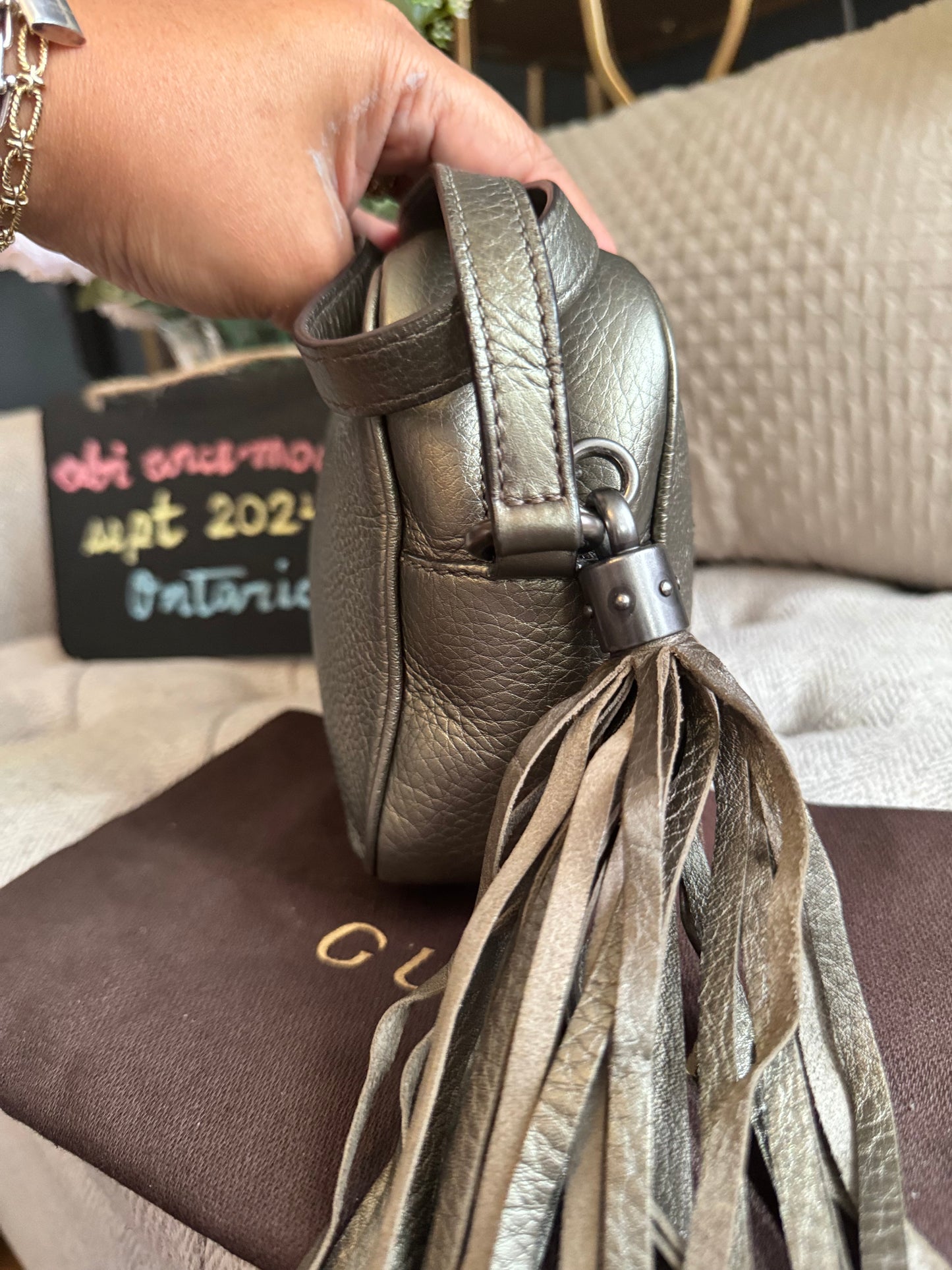 Gucci Soho Disco in Pewter