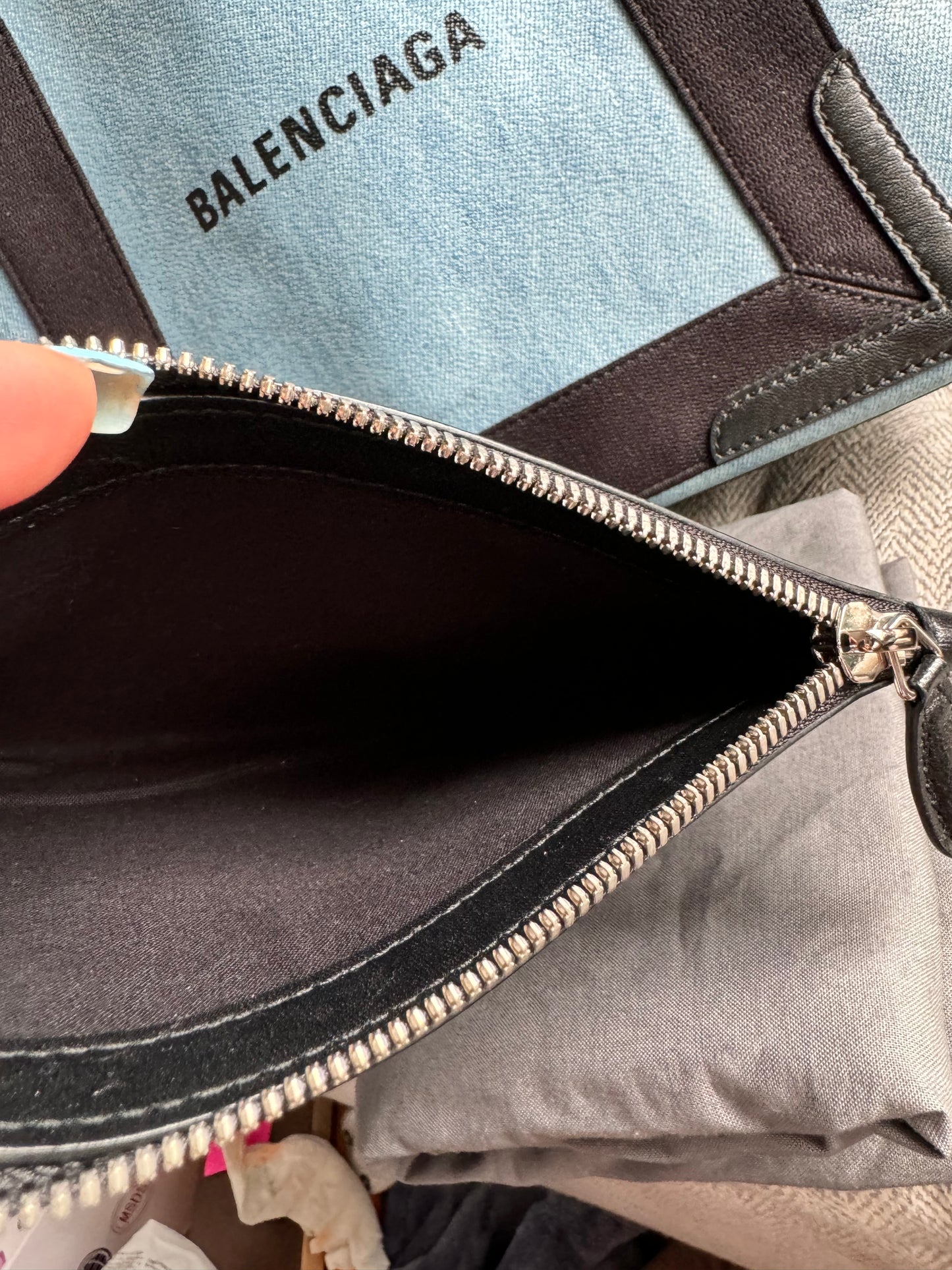 Balenciaga Denim Cabas