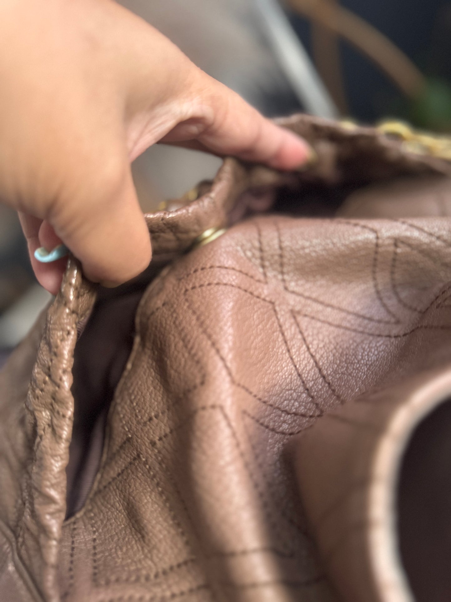 Bally Vintage Quilted Leather Hobo