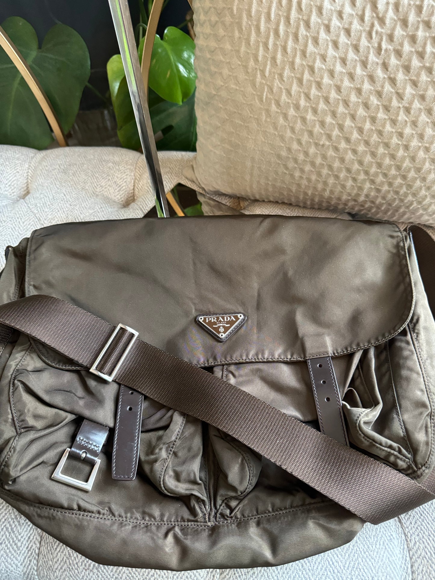 Prada Two Pocket Messenger Bag