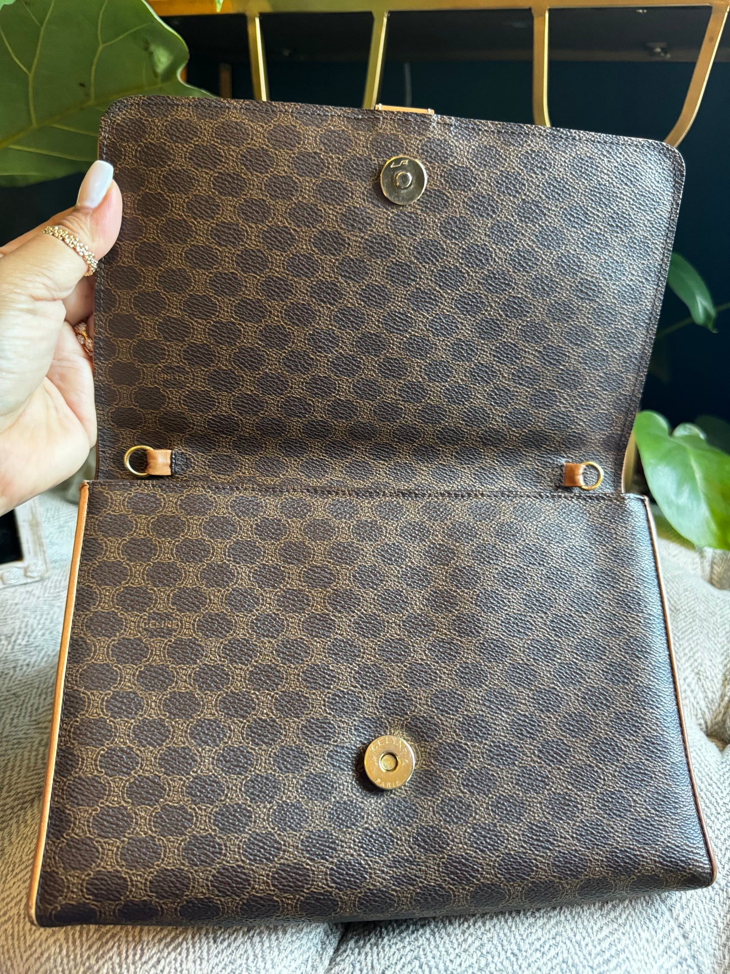 Celine Vintage Macadam Clutch