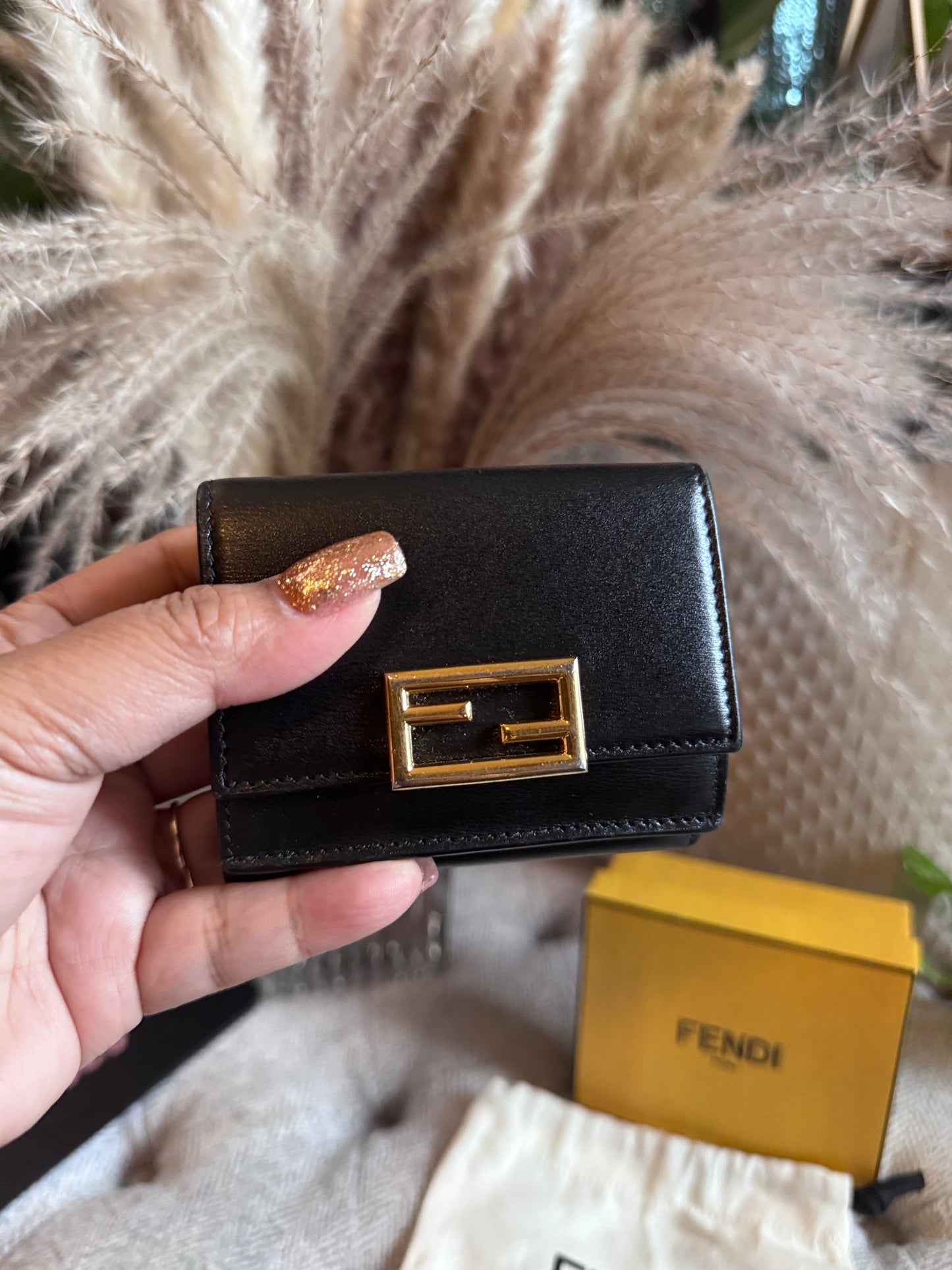 Fendi Micro Baguette Trifold Wallet