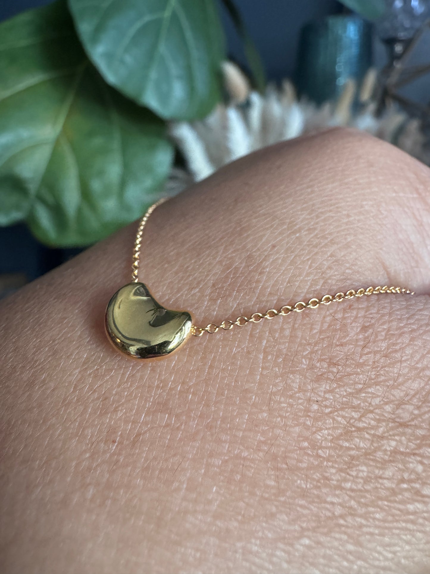 Tiffany & Co. 18k 9mm Bean Necklace