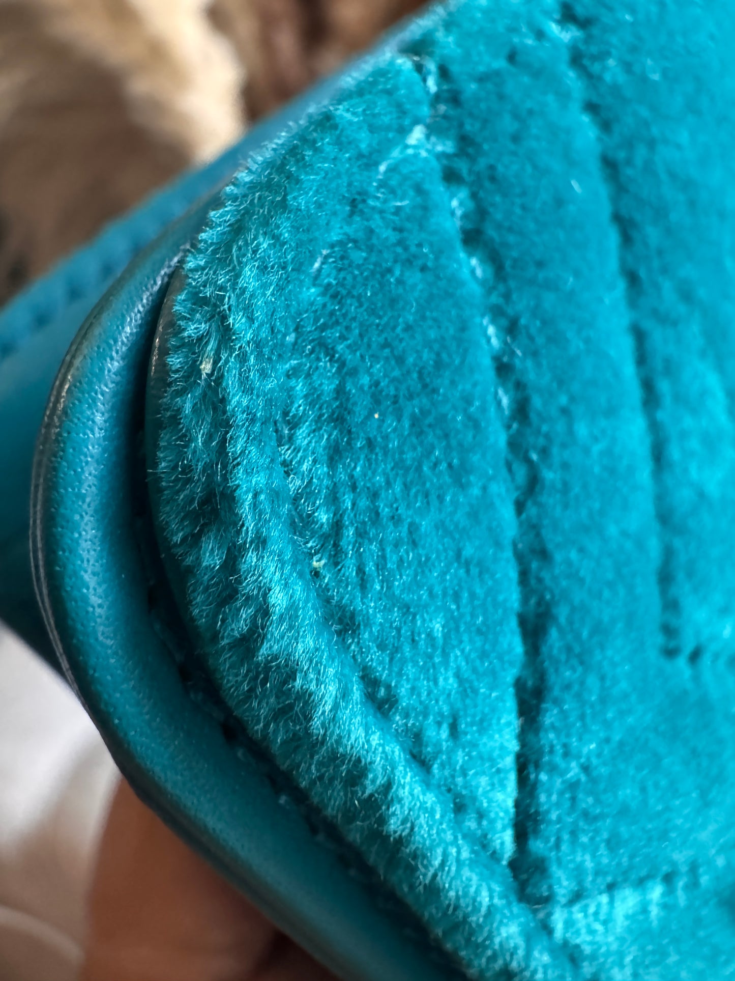 Gucci Velvet Matelasse GG Marmont Mini Bag Pavone Cyan