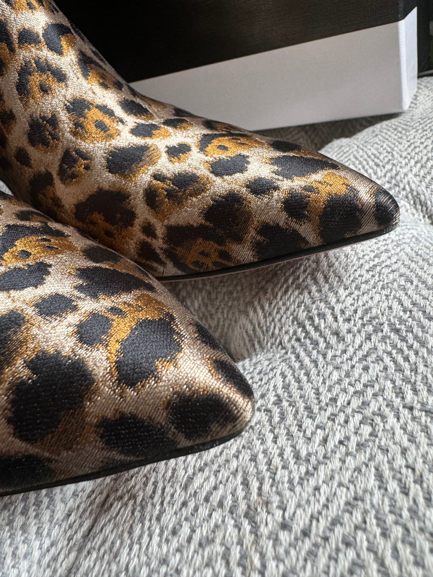 Aquazzura Leopard Print Quant 45 in size 39