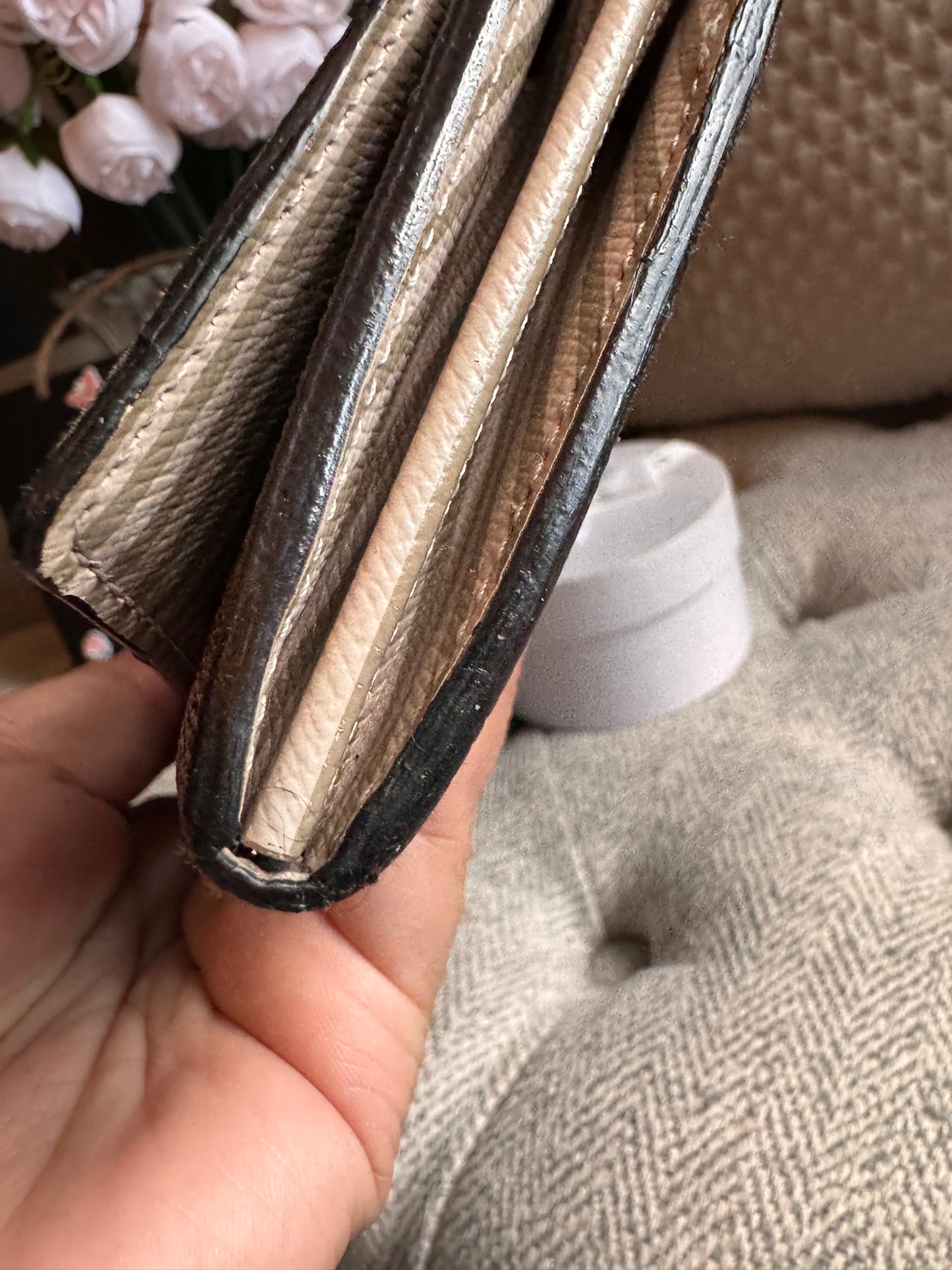 Louis Vuitton Damier Ebene Trunks and Locks Sarah Wallet