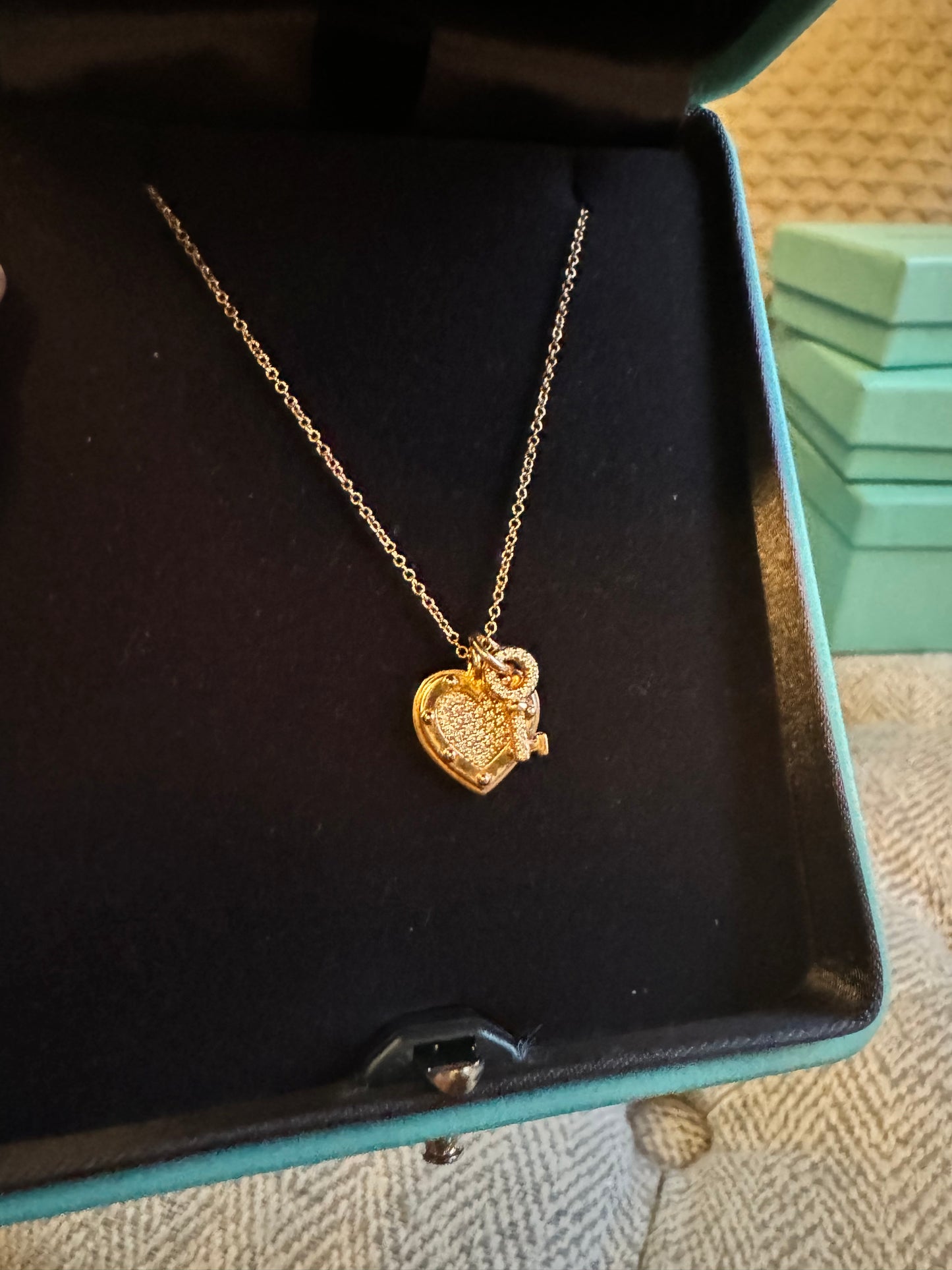 Tiffany&Co Love Heart Tag Key Pendant