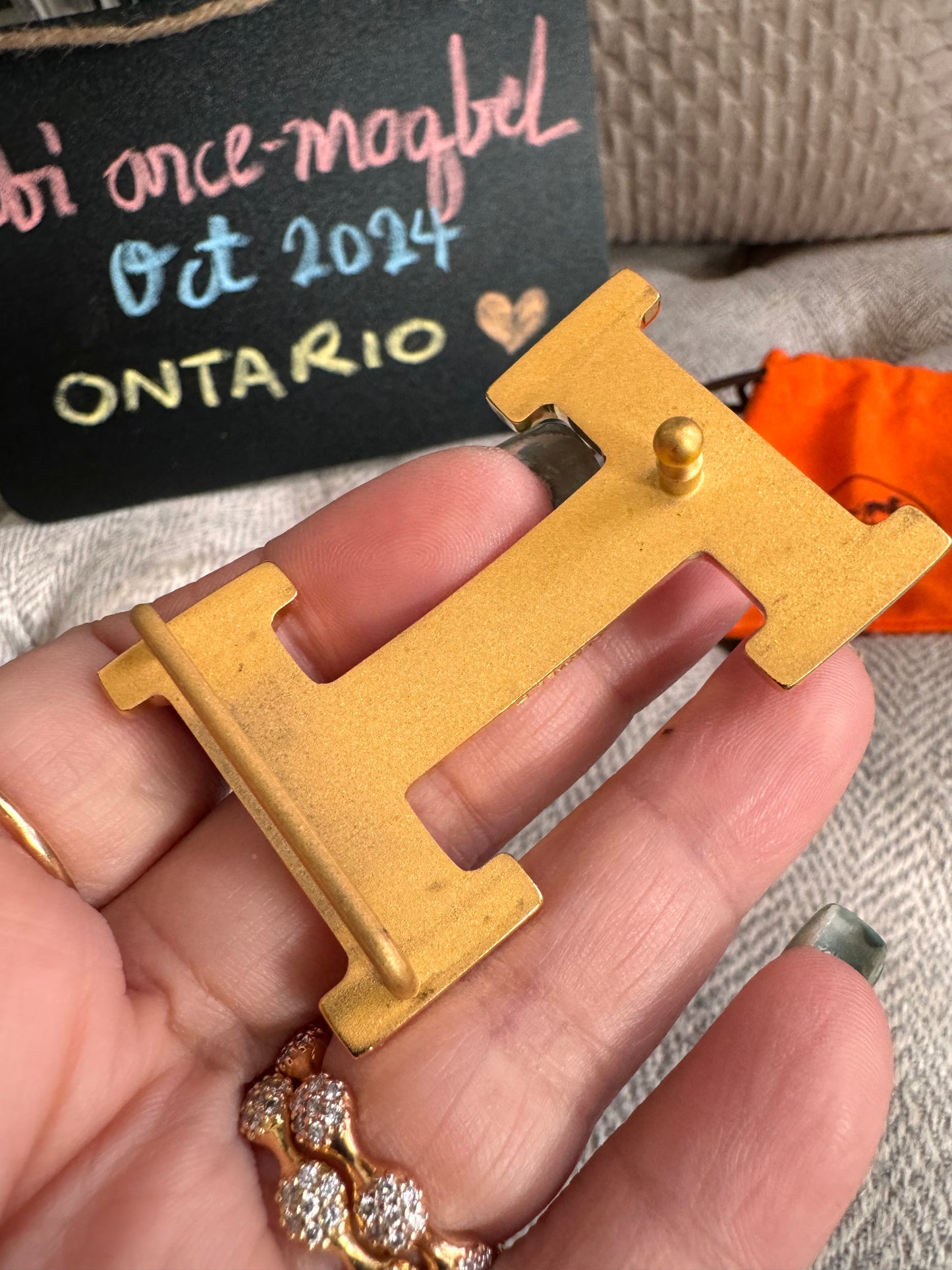 Hermes Belt Buckle -Gold tone