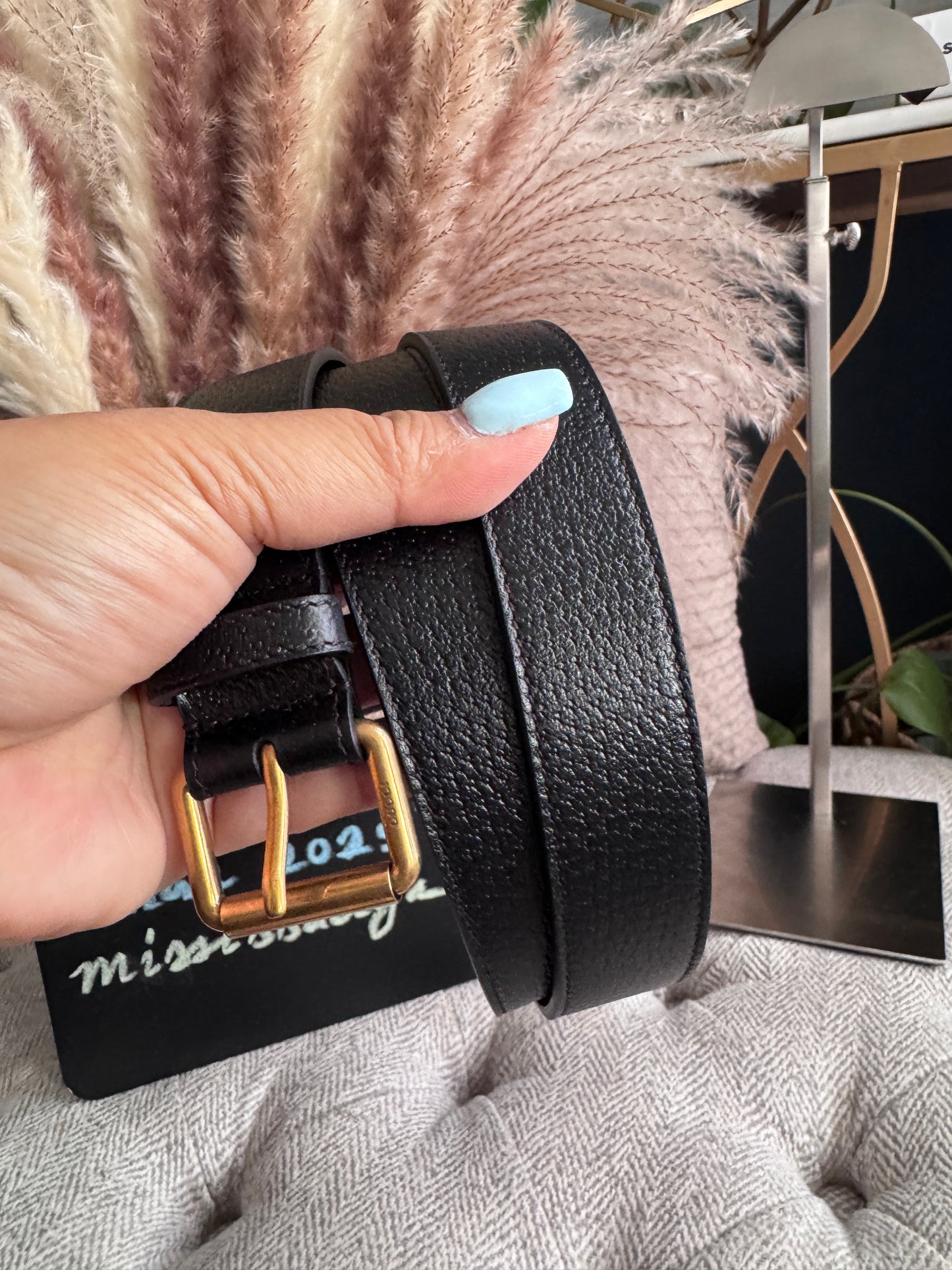 Gucci Leather Belt-Brand New