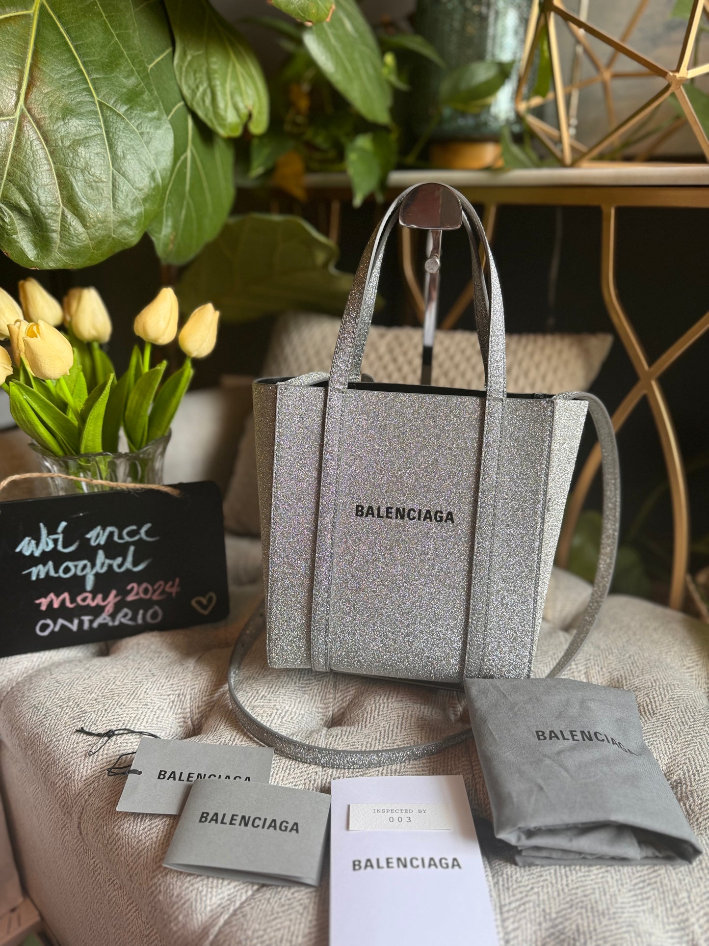 Balenciaga Glitter Sparkle Tote