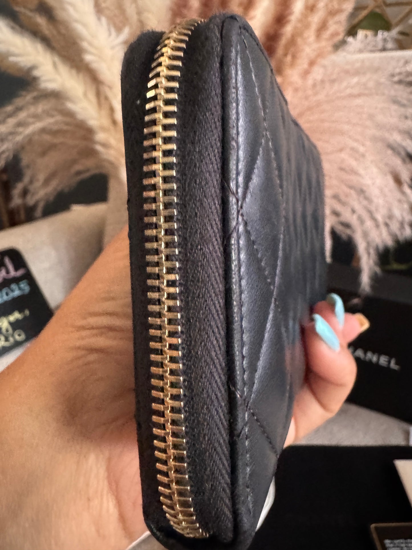 Chanel Trendy Zippy Wallet -Black GHW