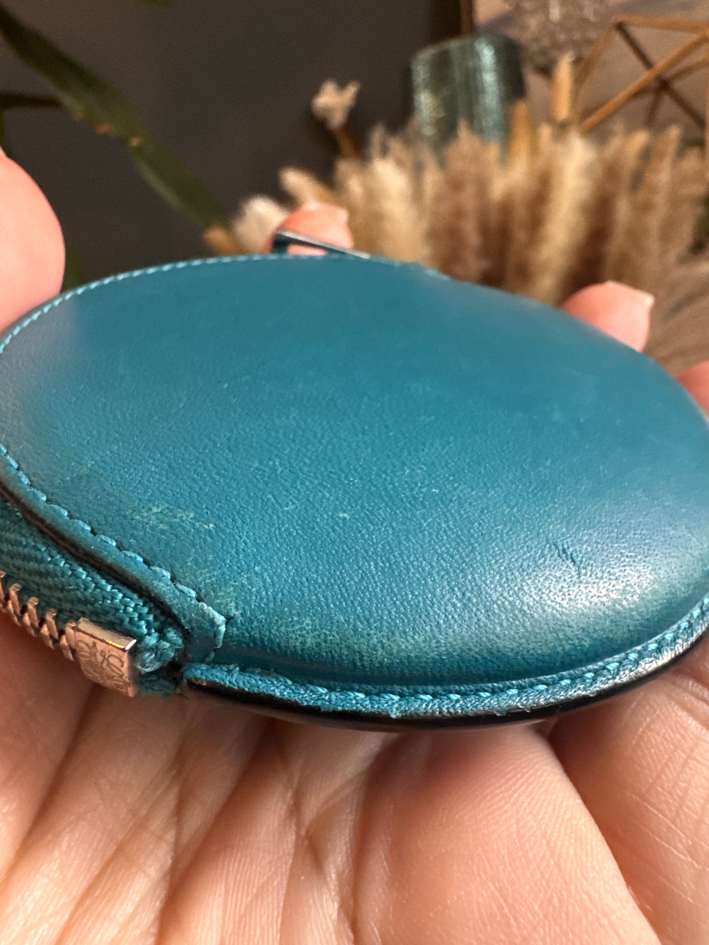 Loewe Leather Round Coin Purse