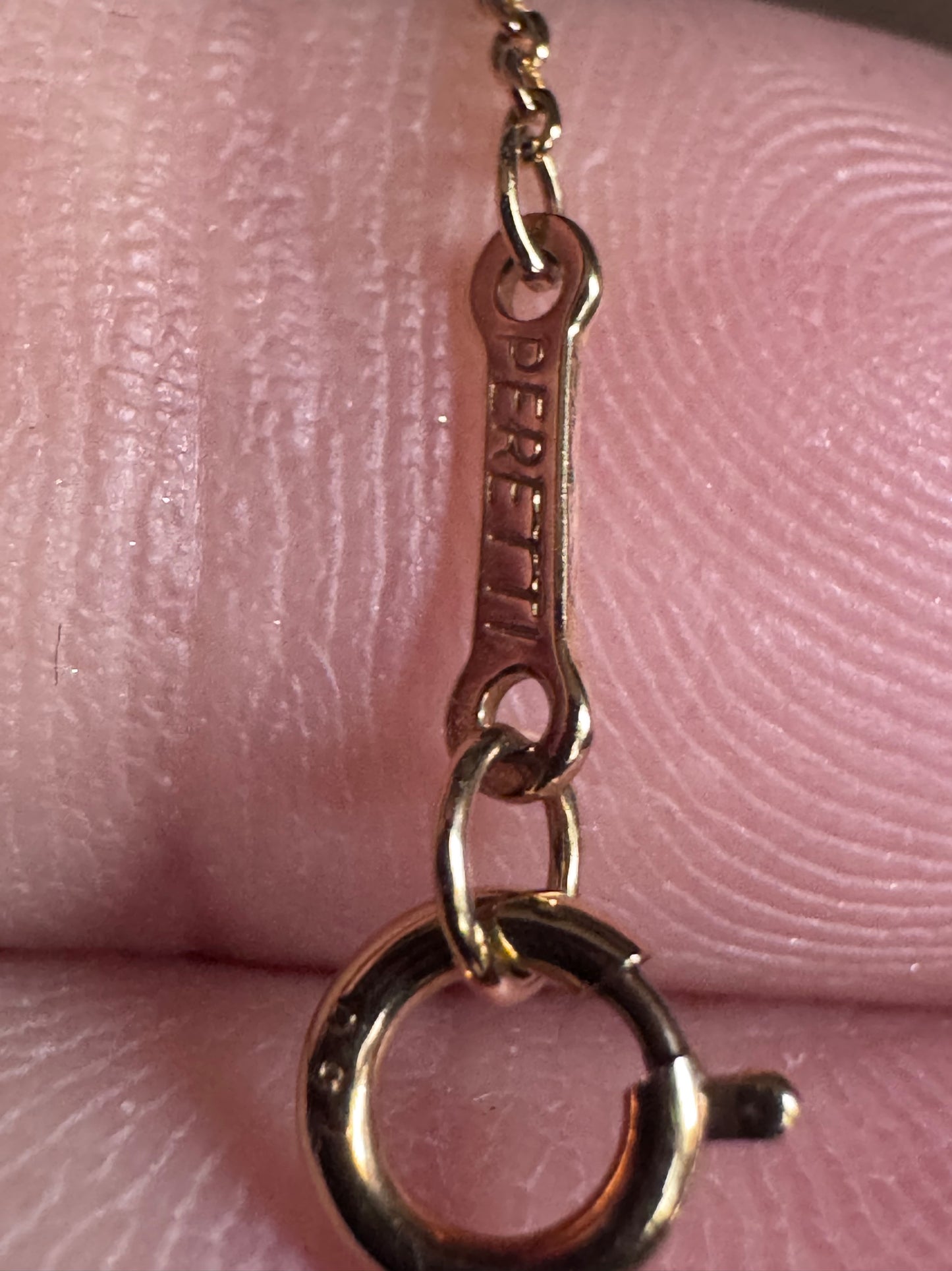 Tiffany & Co. Elsa Peretti Full Heart K18YG Diamond Necklace Ladies Authentic