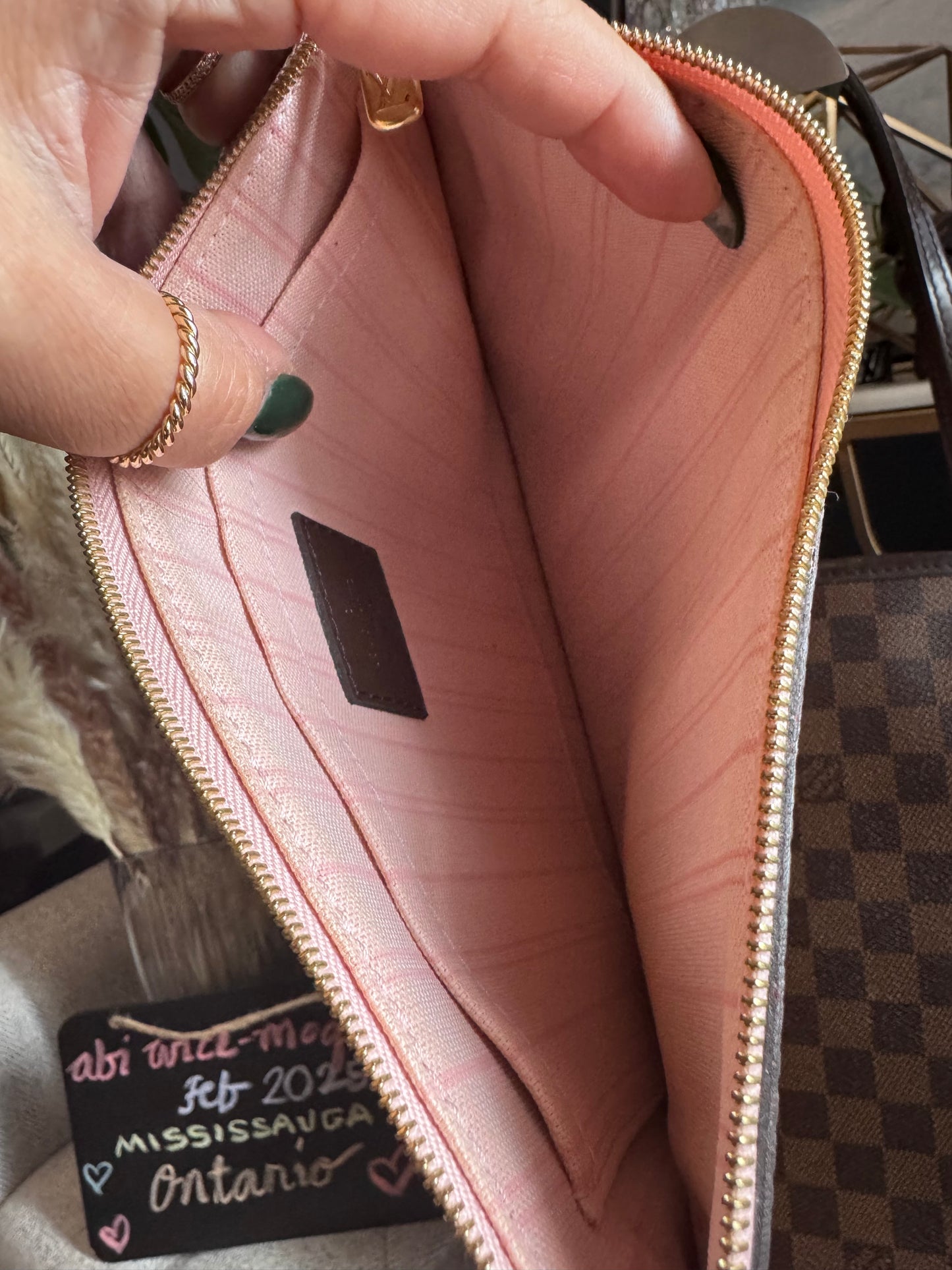 Neverfull MM in Damier Ebene -Rose Ballerine