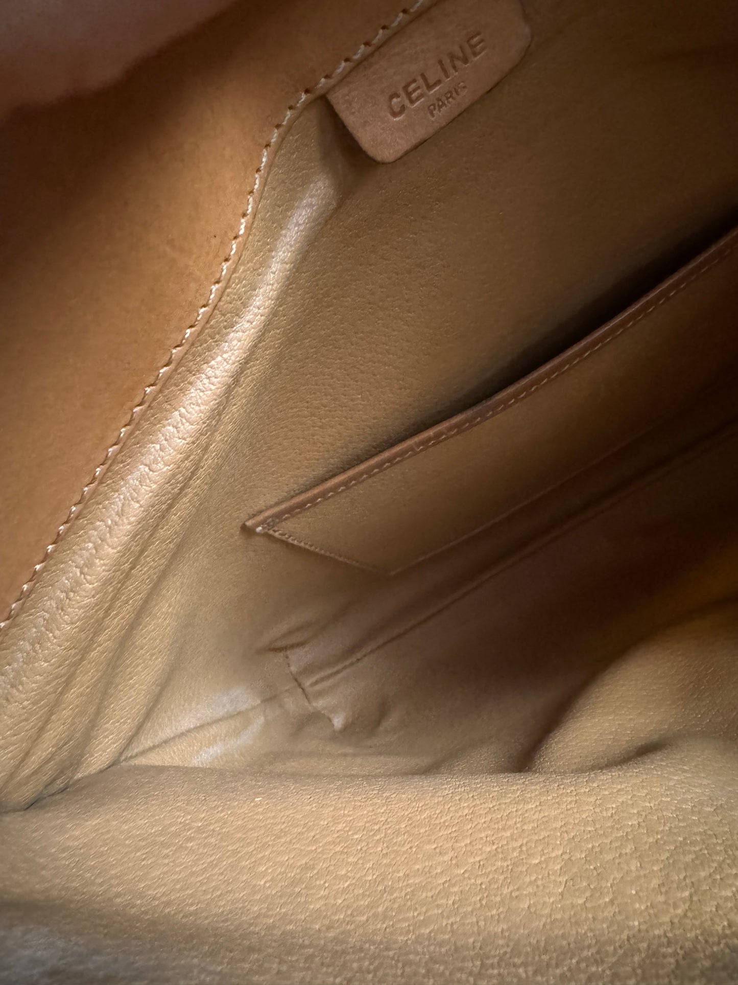 Celine Vintage Macadam Foldover Clutch
