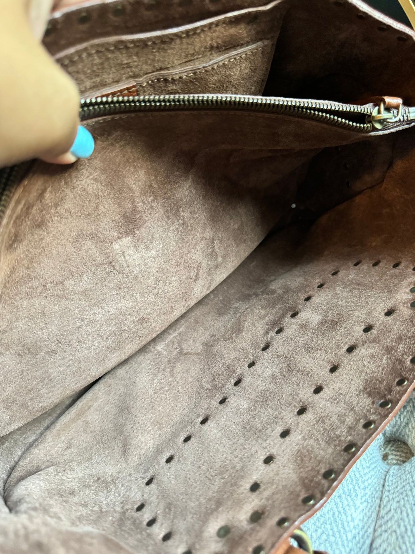 Celine Vintage Studded Leather Tote