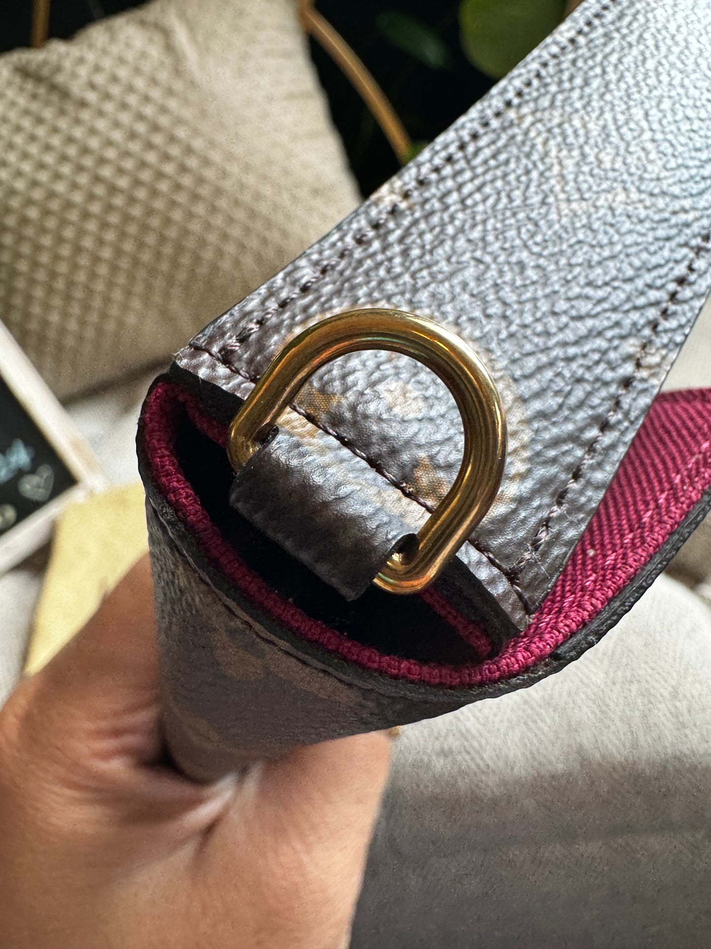 Louis Vuitton Pochette Felicie in Monogram / Fuschia