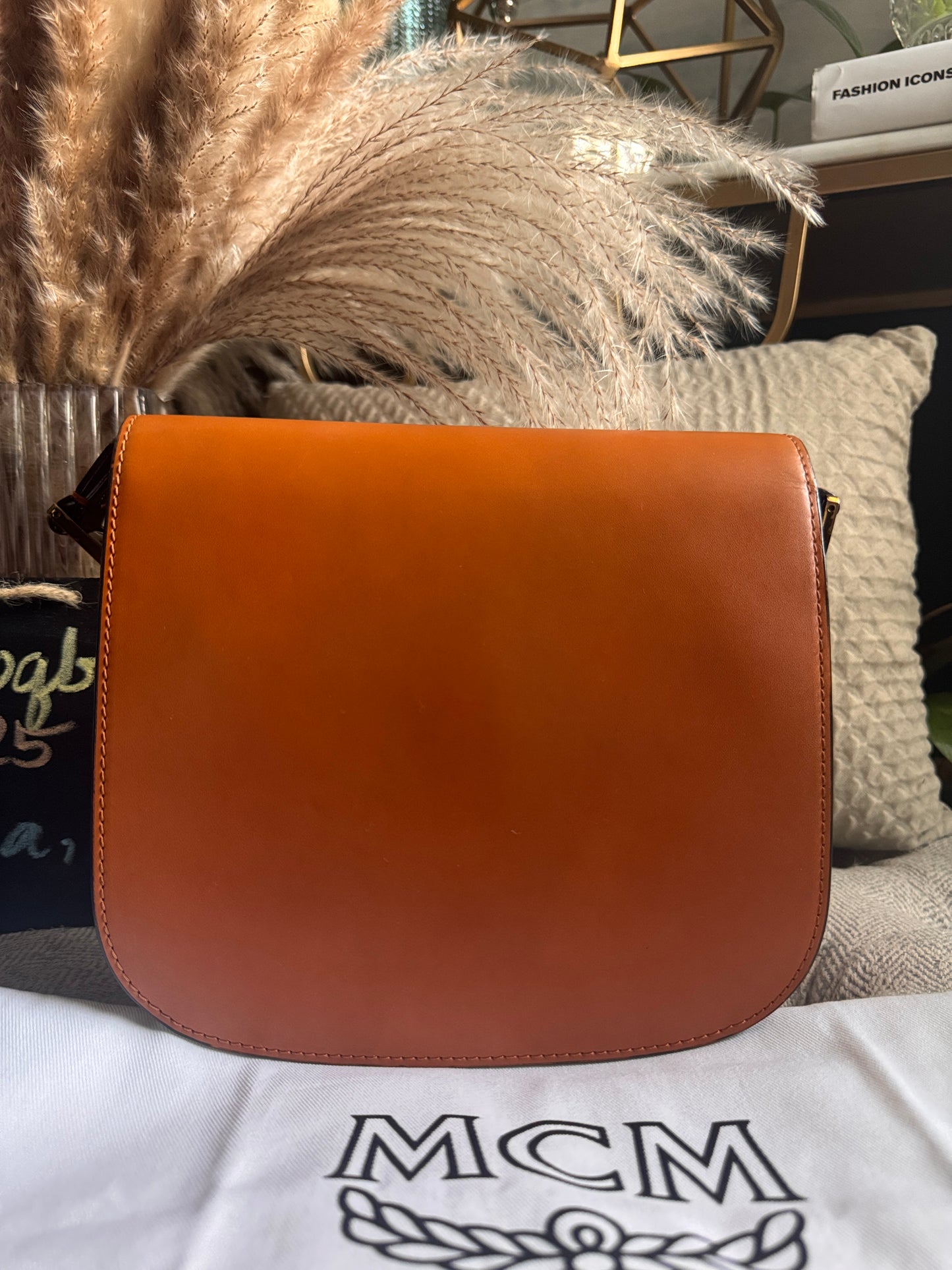 MCM Calfskin Patricia Leather Crossbody