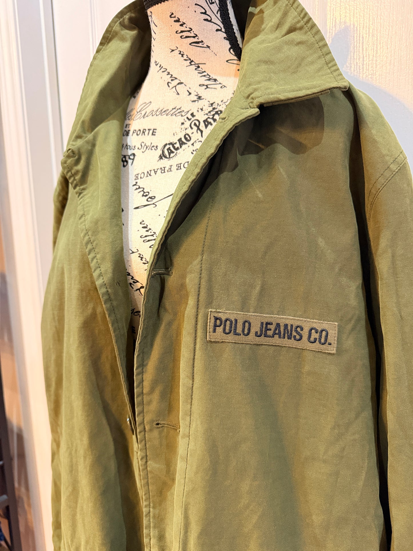 Ralph Lauren Polo Jeans Co Men’s Olive Fleece Lined Jacket