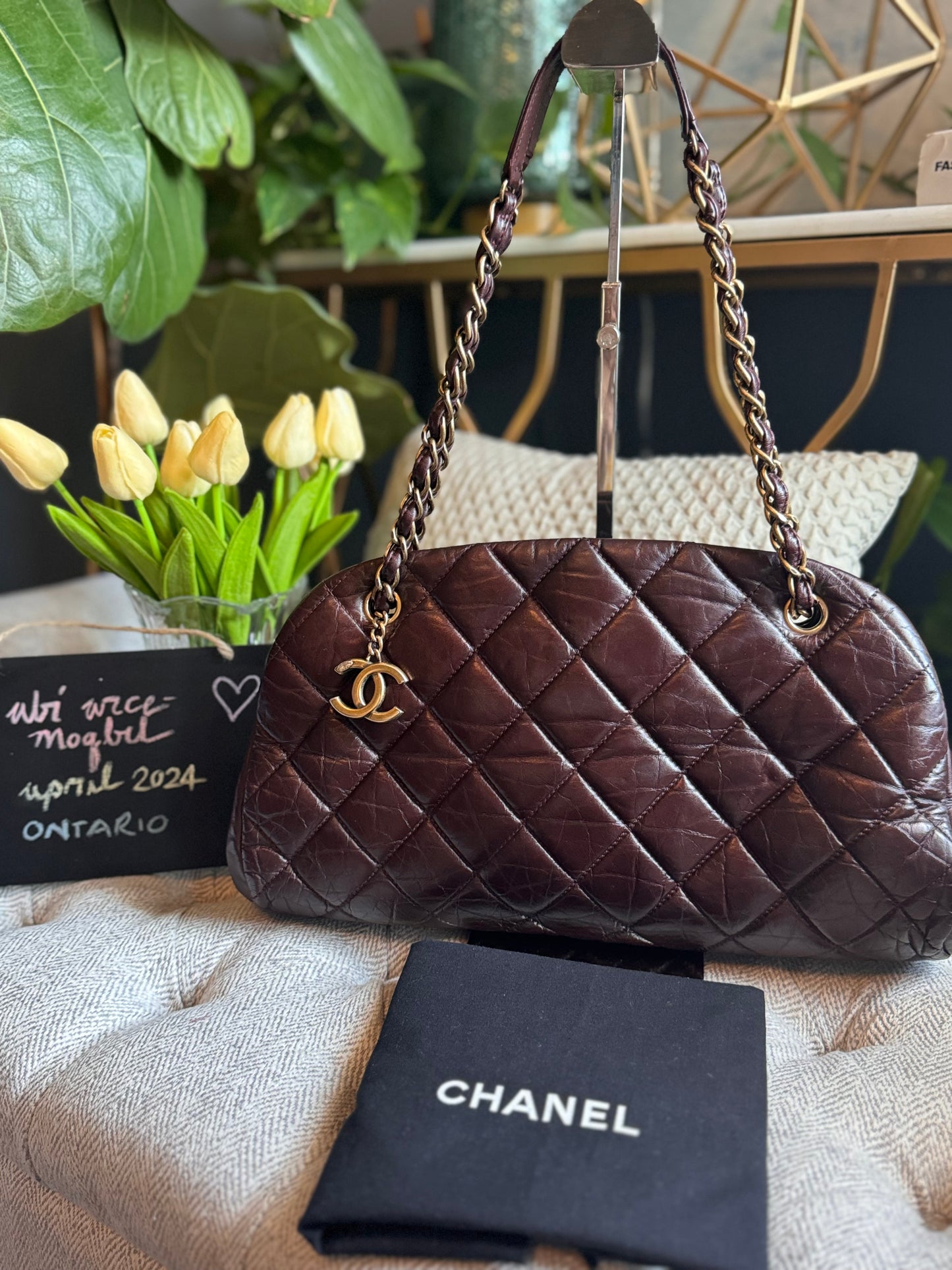 Chanel Mademoiselle Womens Vintage Clasp chain bag