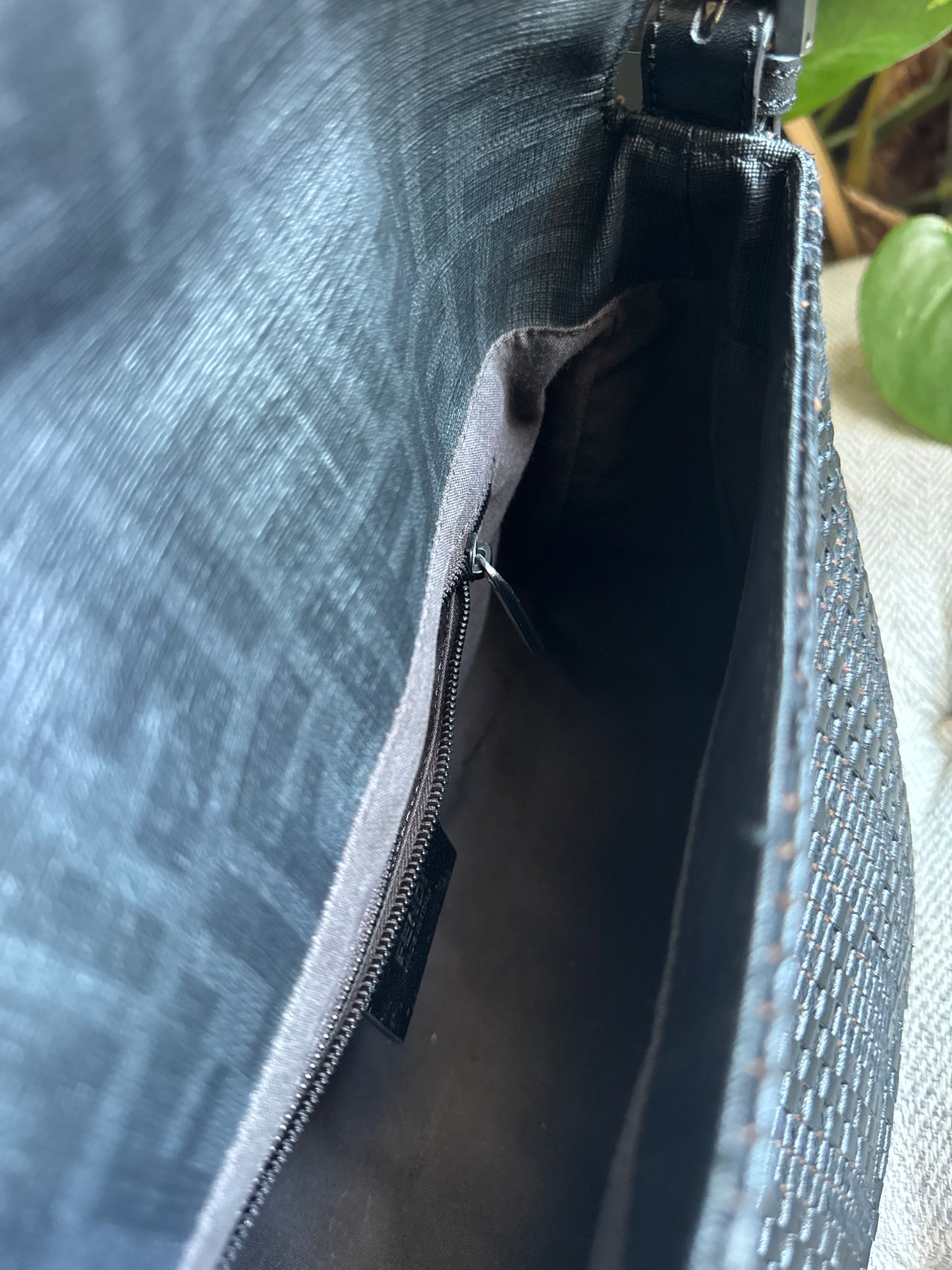 Fendi Leather Weave Mama Baguette