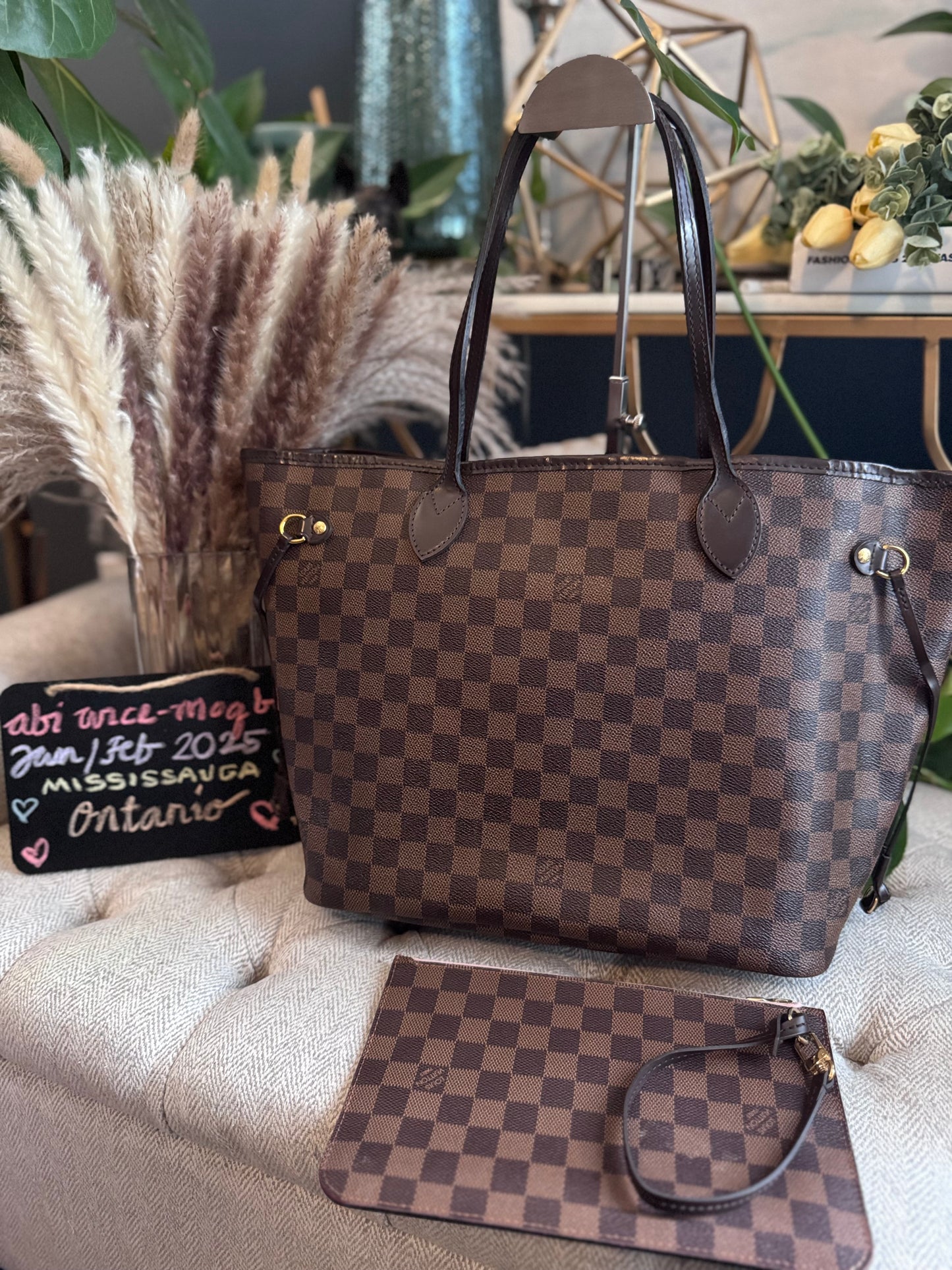 Neverfull MM in Damier Ebene -Rose Ballerine