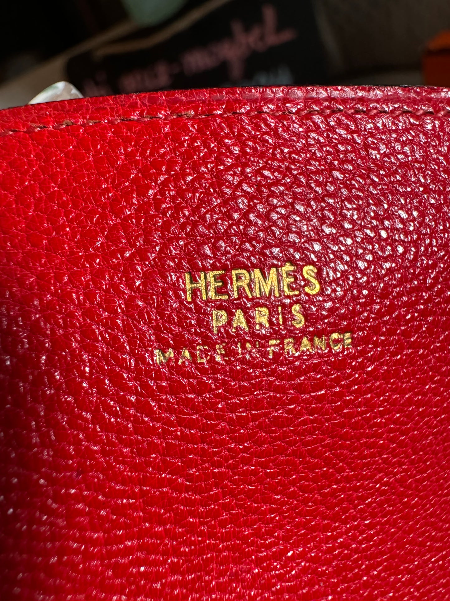 Hermes vintage playing cards with leather case