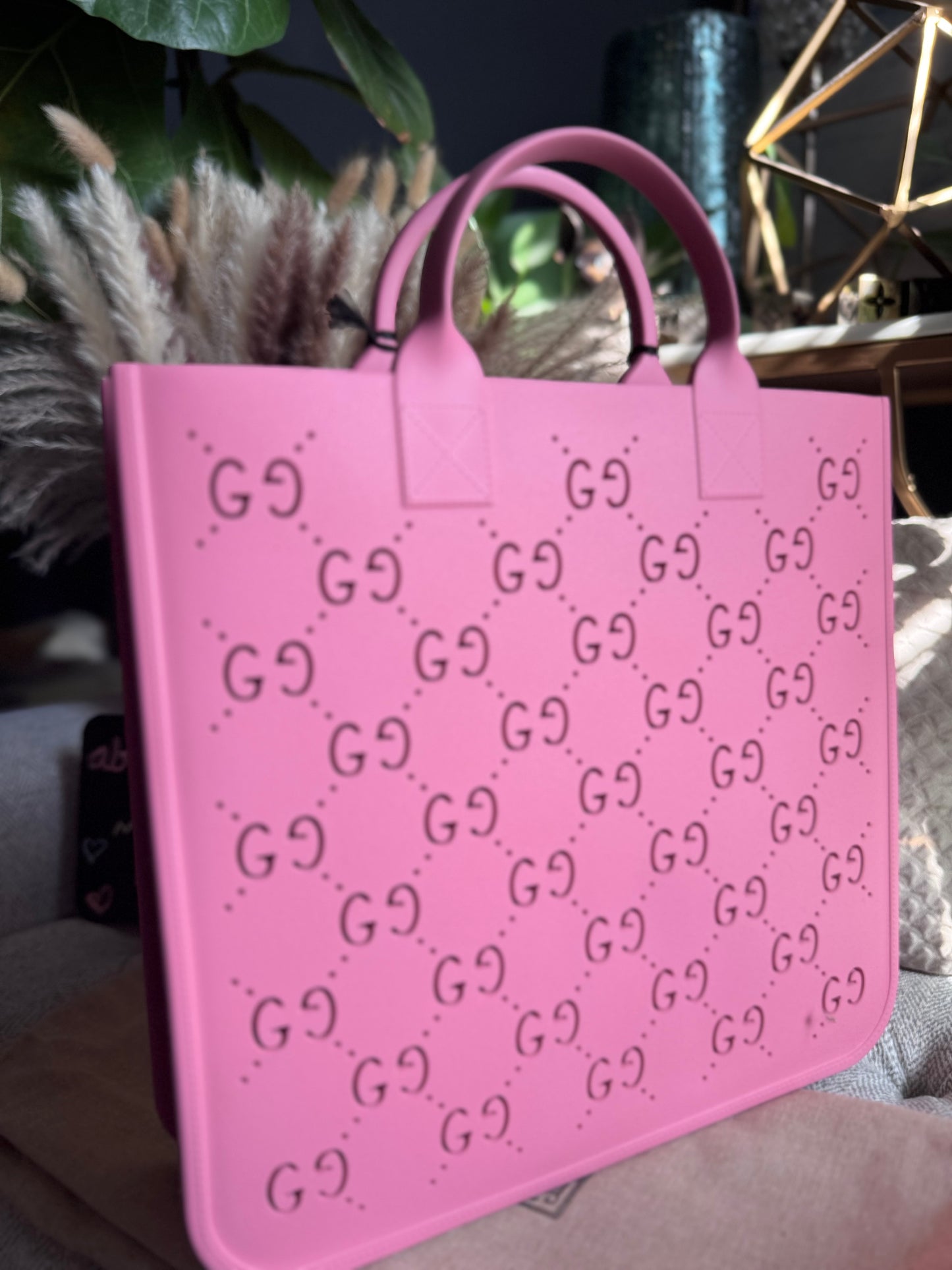 Gucci Rubber tote-PINK