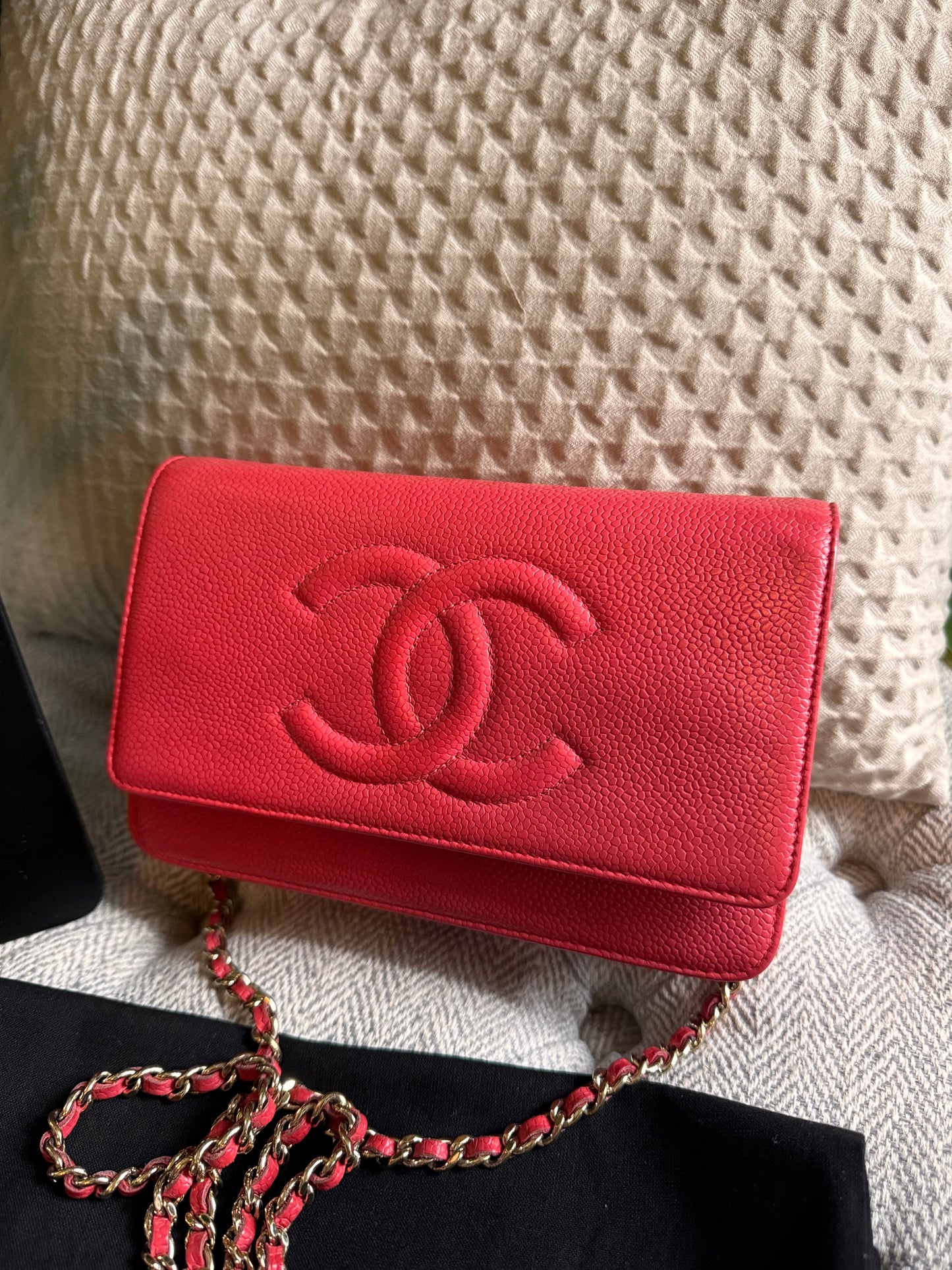Chanel WOC Caviar in GOLD Hardware