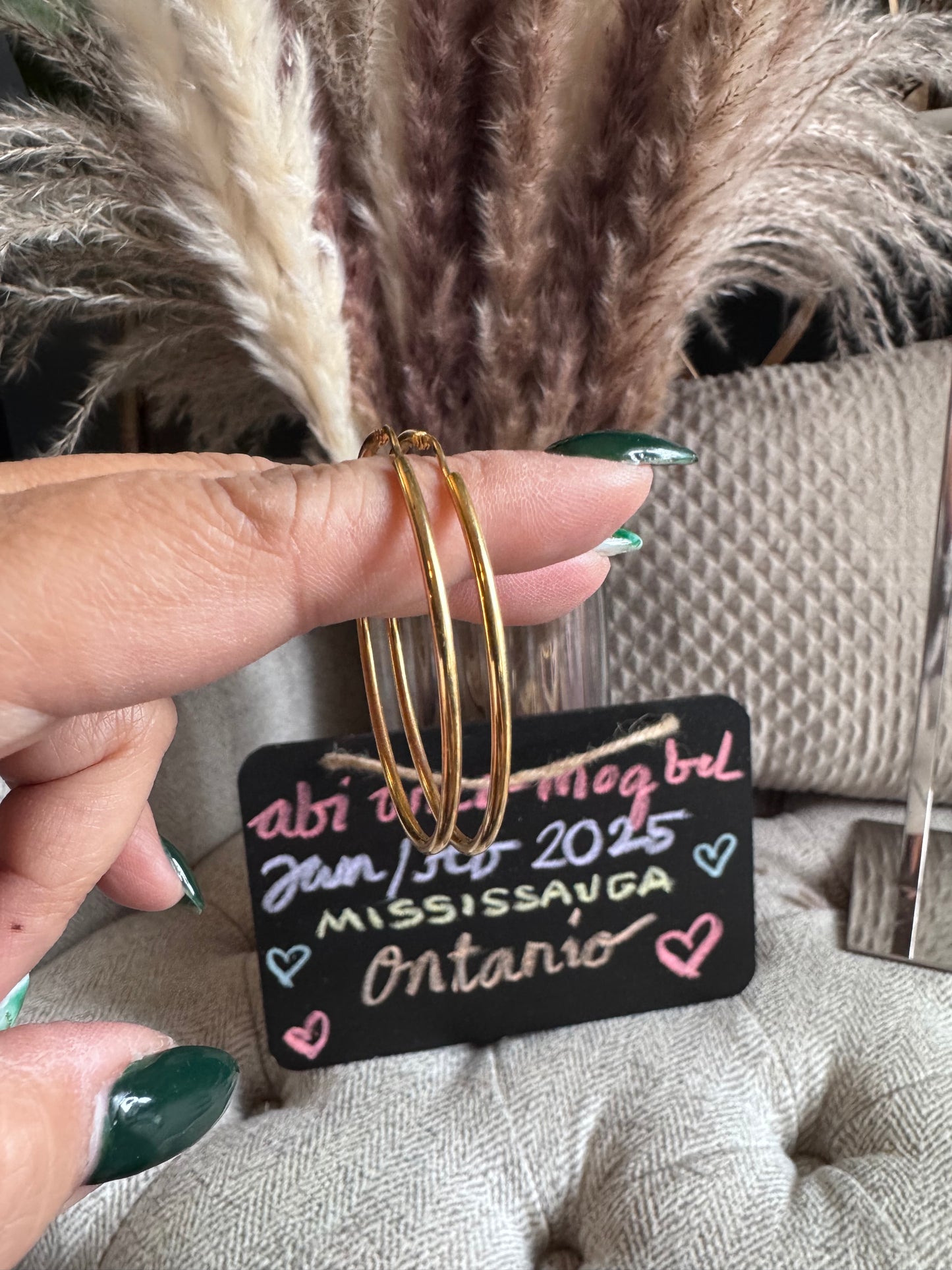 9Ct Gold Hoop Earrings
