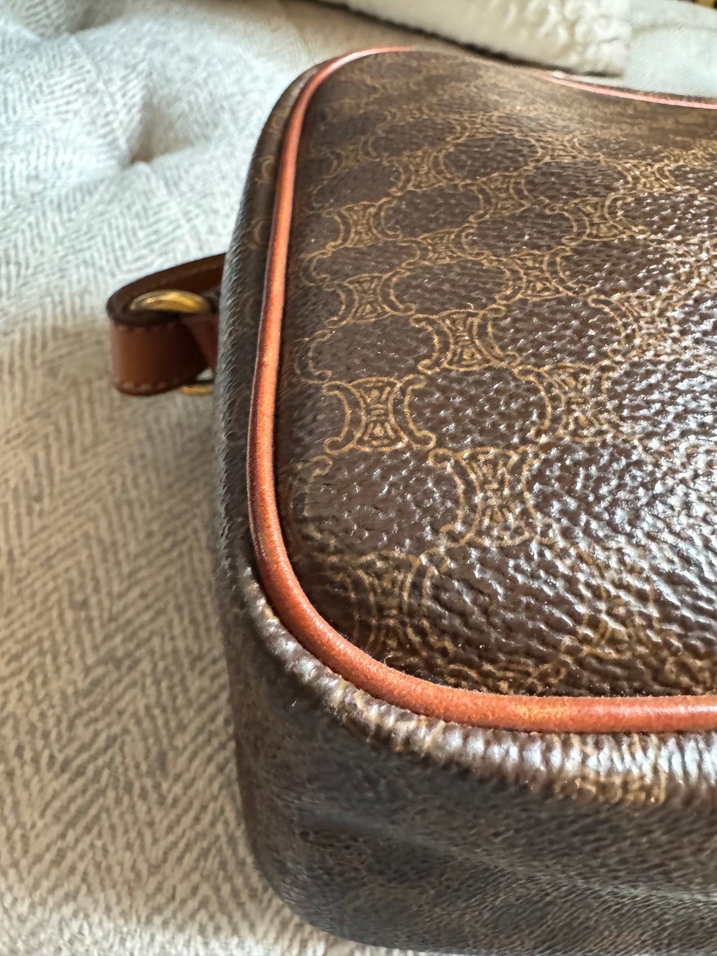 Celine Vintage Macadam Camera Bag