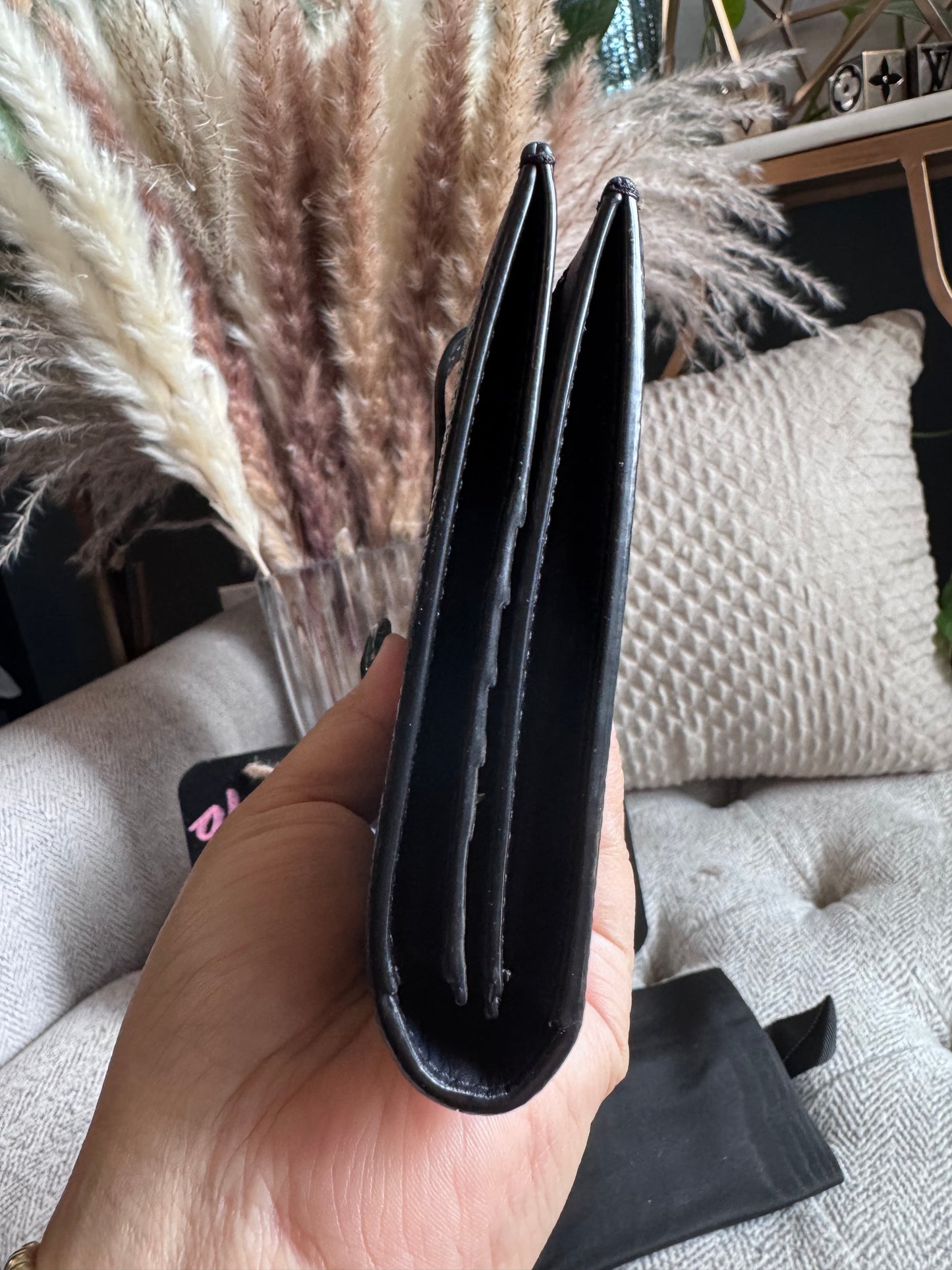 CELINE Large Wallet in Lizard Embossed Calfskin