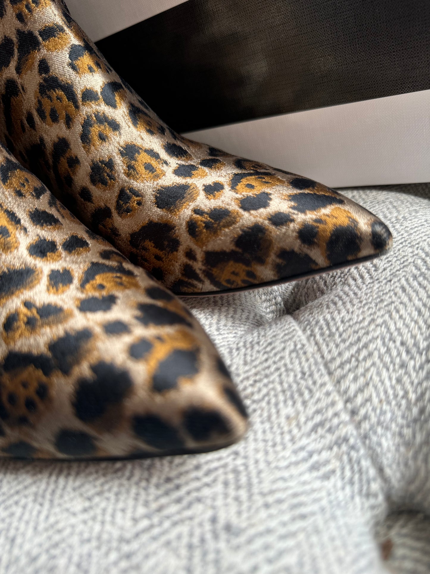 Aquazzura Leopard Print Quant 45 in size 39