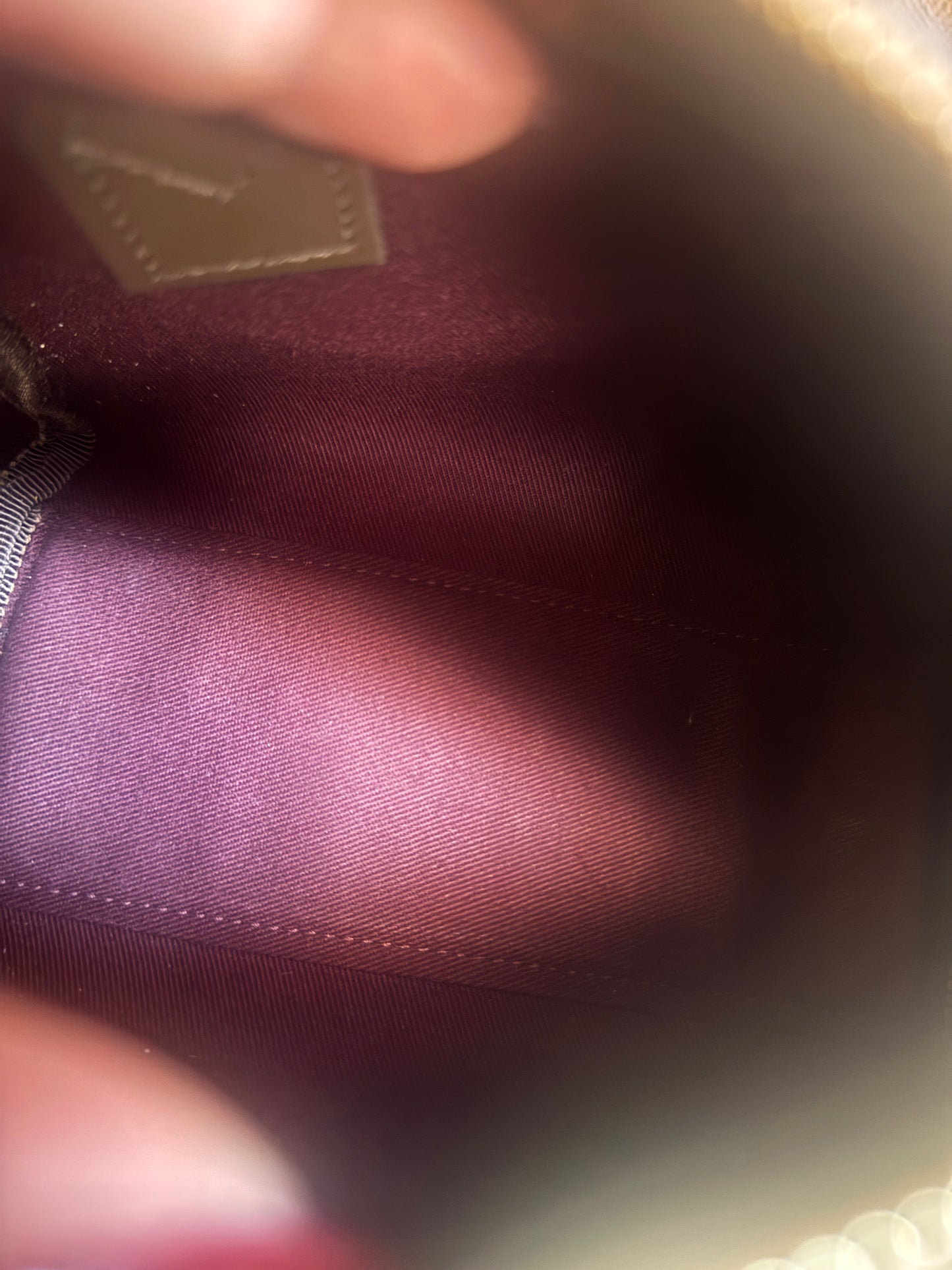 Burberry Mini Check Bowling Bag in Military