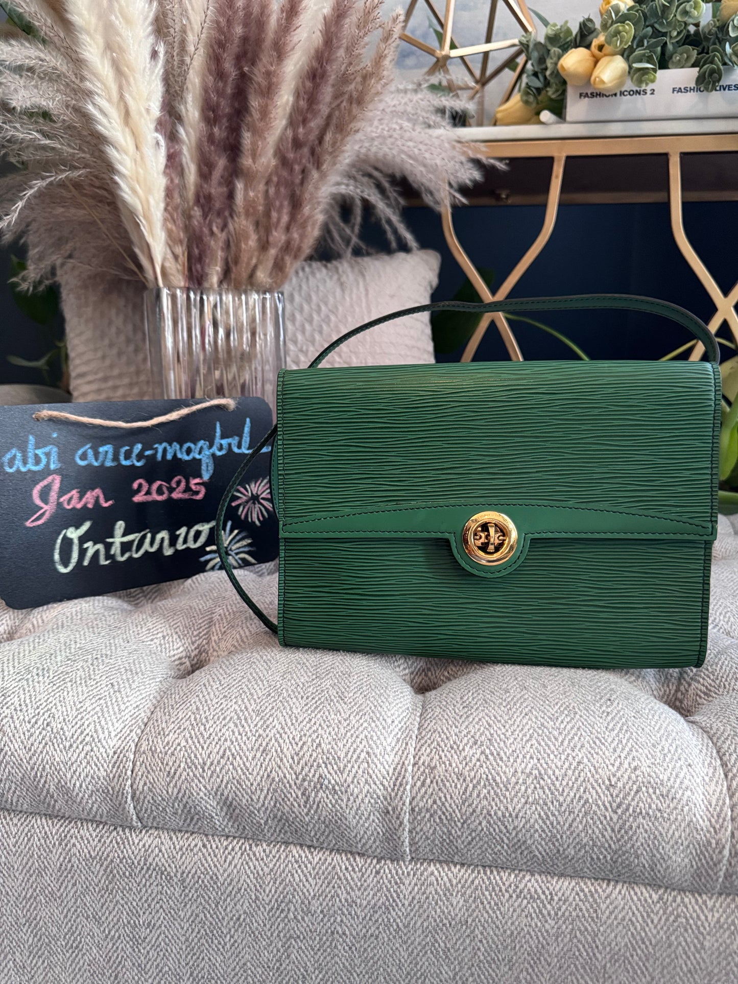 Louis Vuitton Epi Pochette Arche in Borneo Green