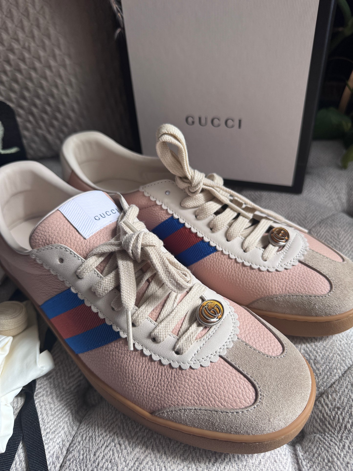 Gucci G74 Web Sneakers