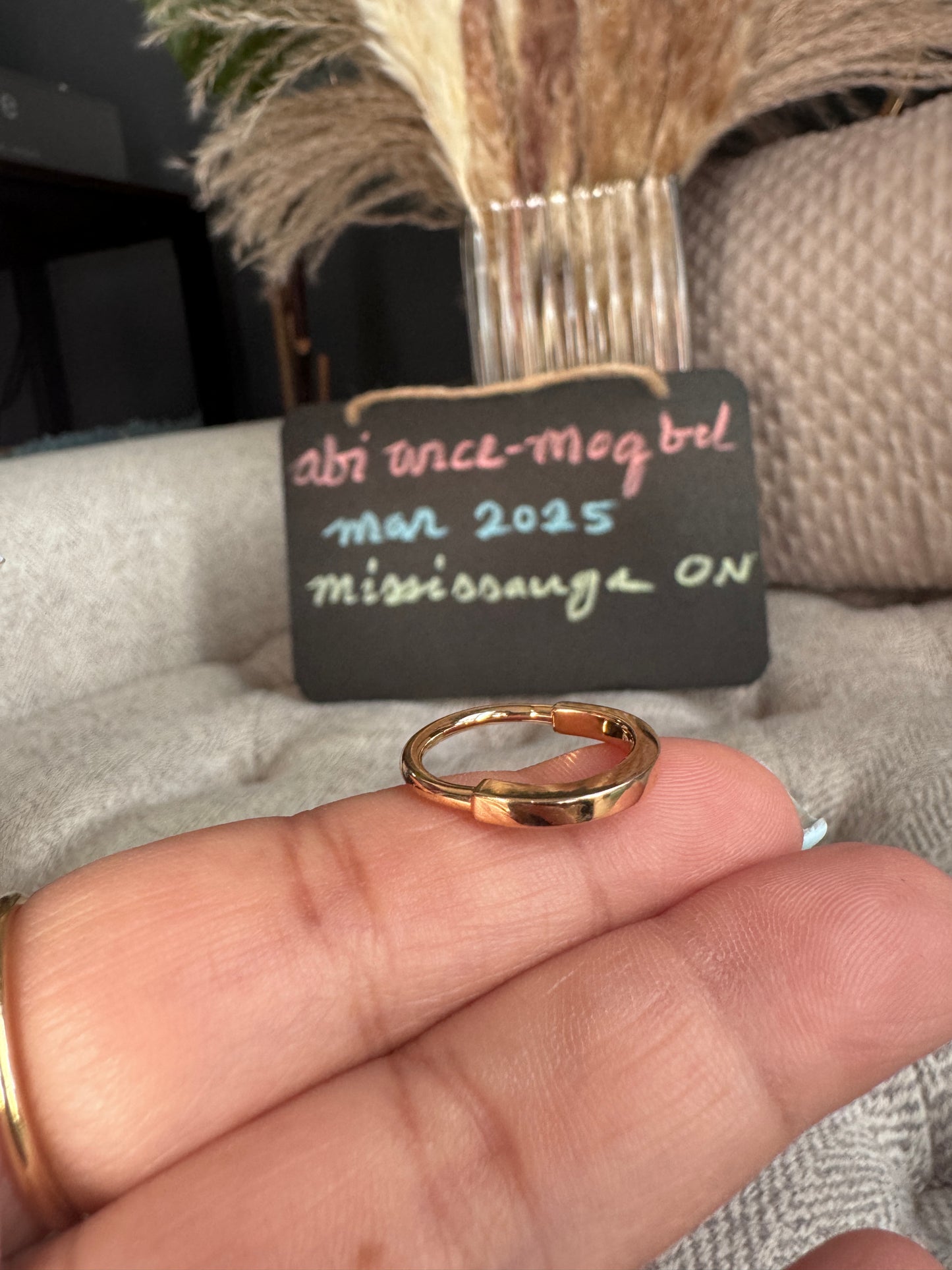 Tiffany & Co 18k Rose Gold Lock Ring