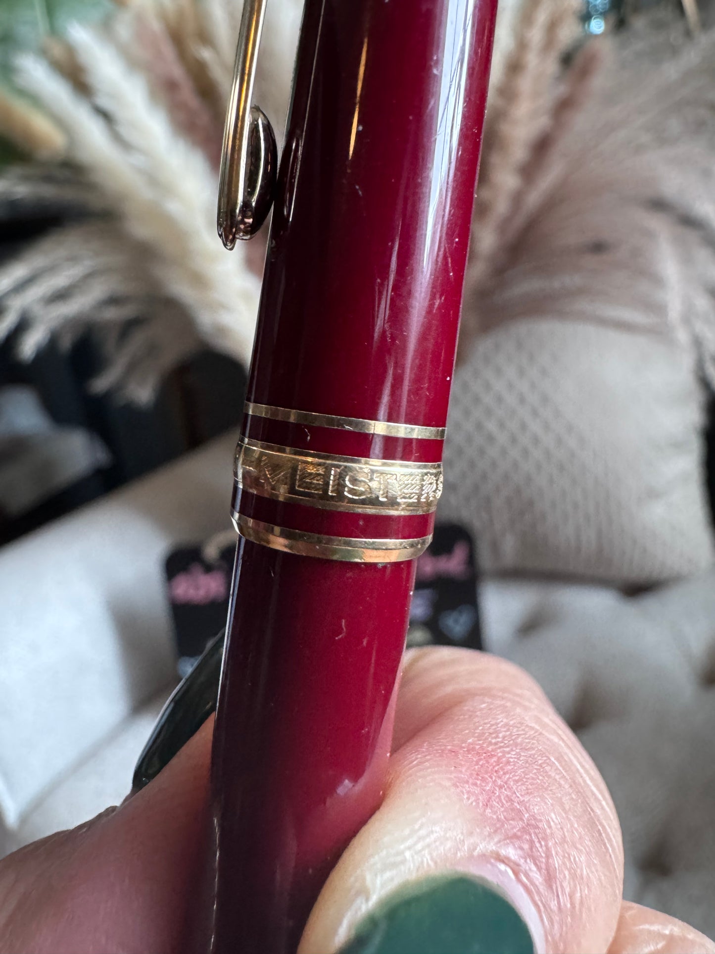 Montblanc Ballpoint Meisterstuck Pen in Burgundy