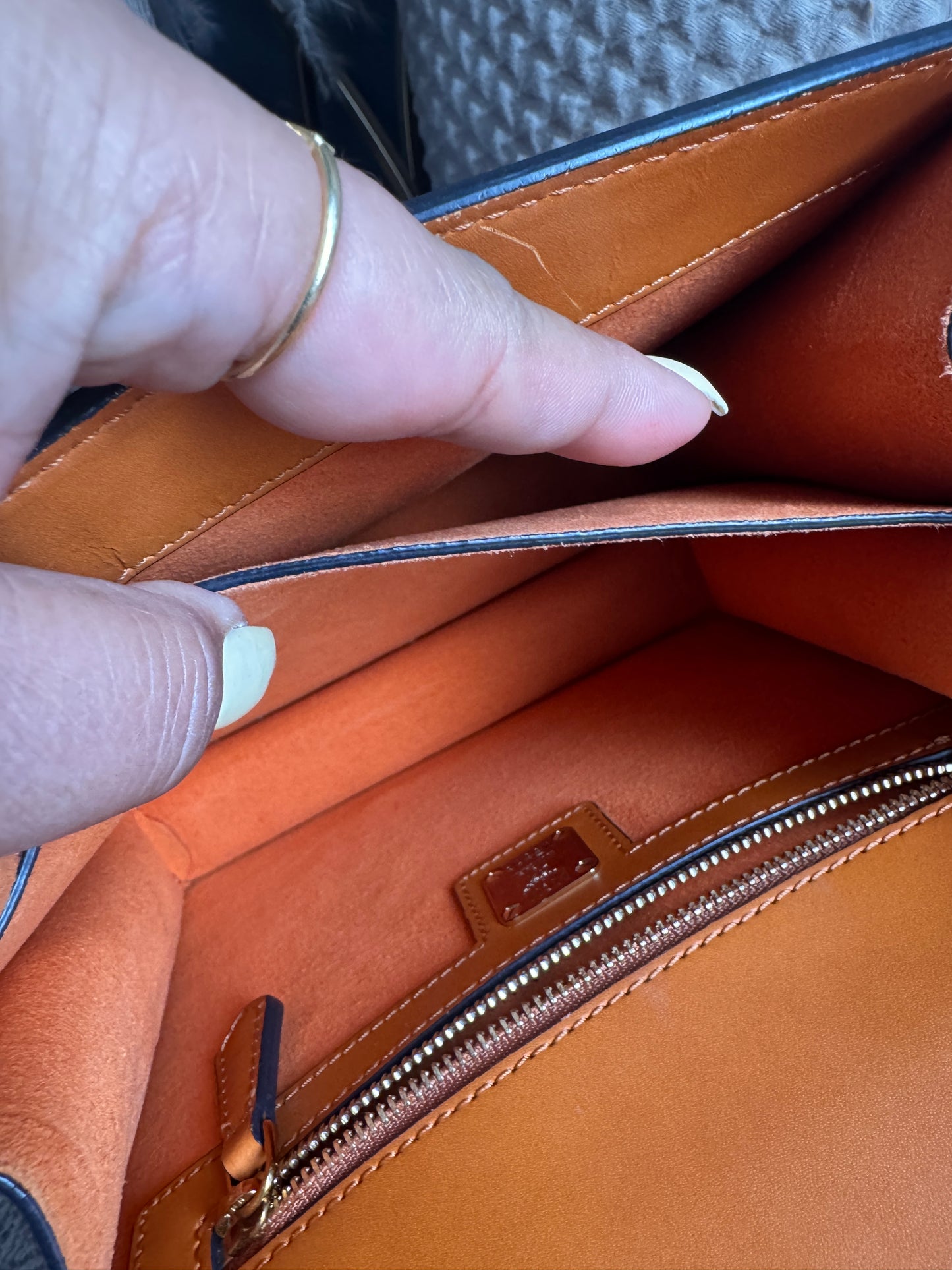 MCM Calfskin Patricia Leather Crossbody