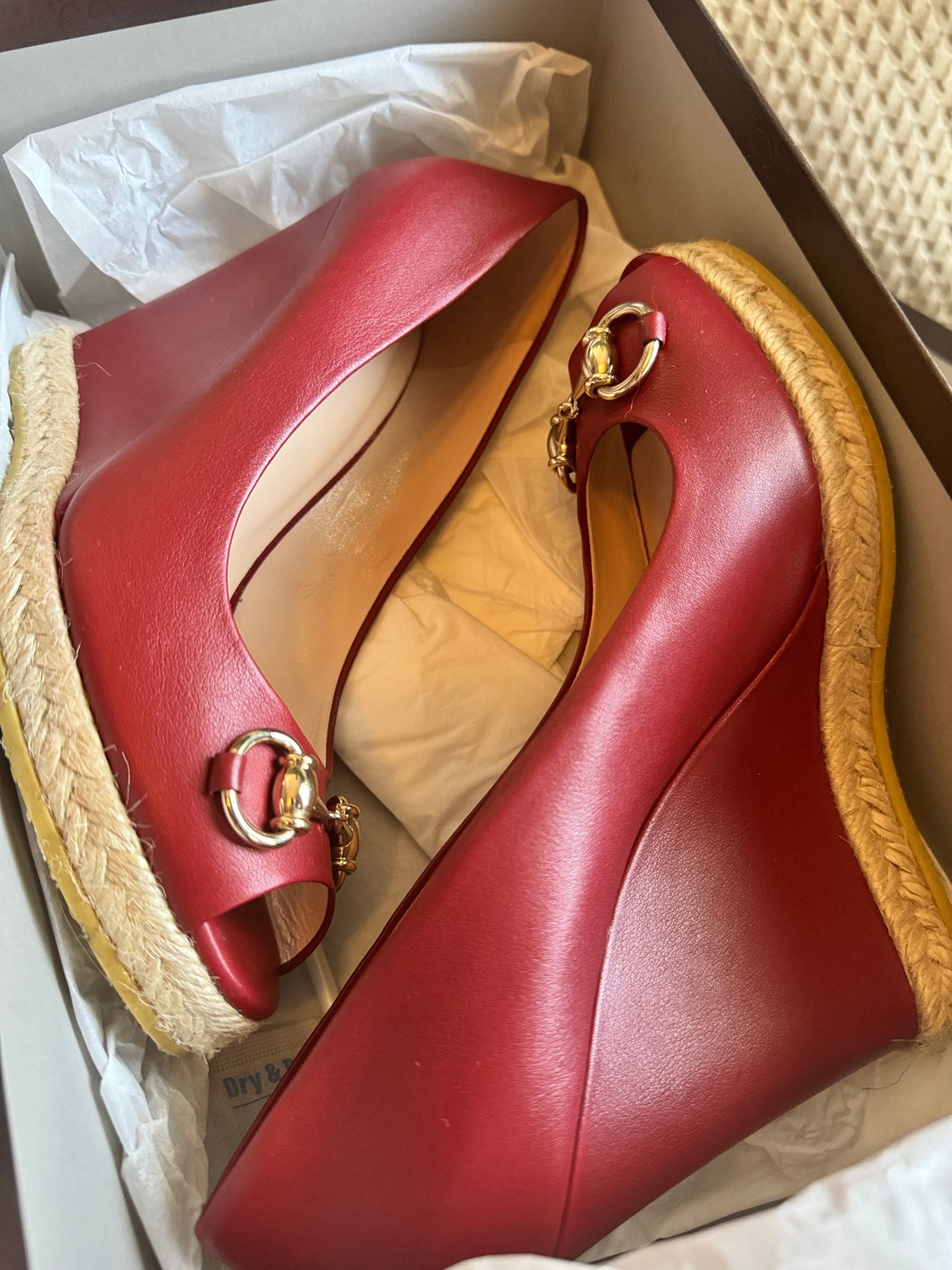 Gucci Horsebit Wedge Pumps