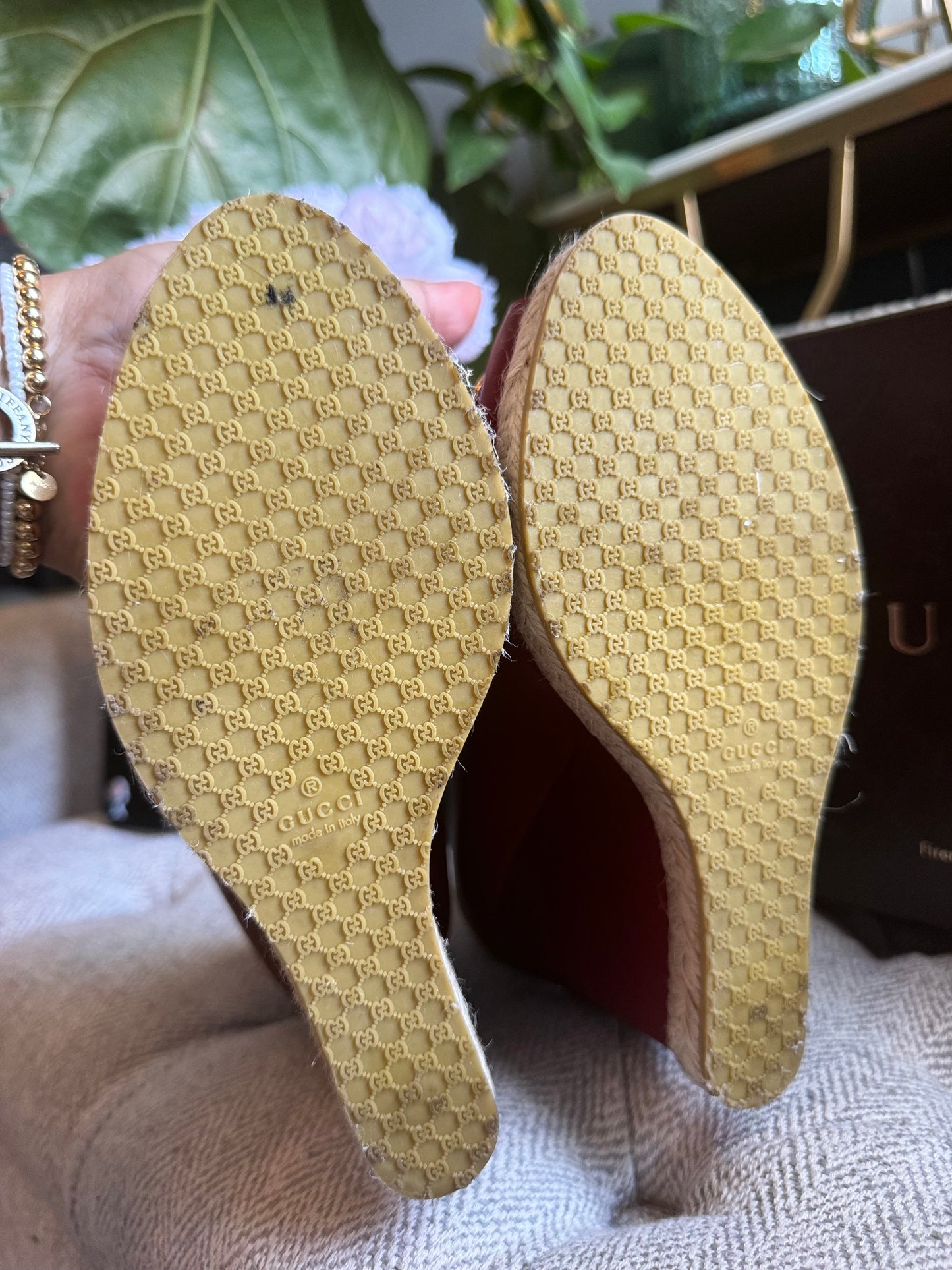 Gucci Horsebit Wedge Pumps