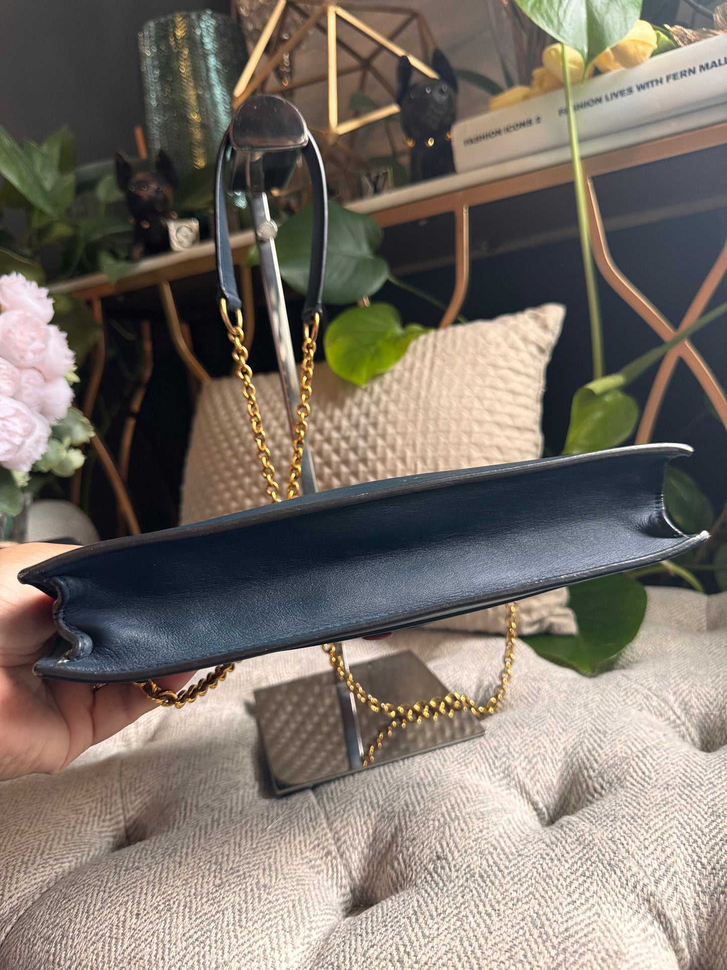 Celine Tricolour Pocket Envelope on Chain
