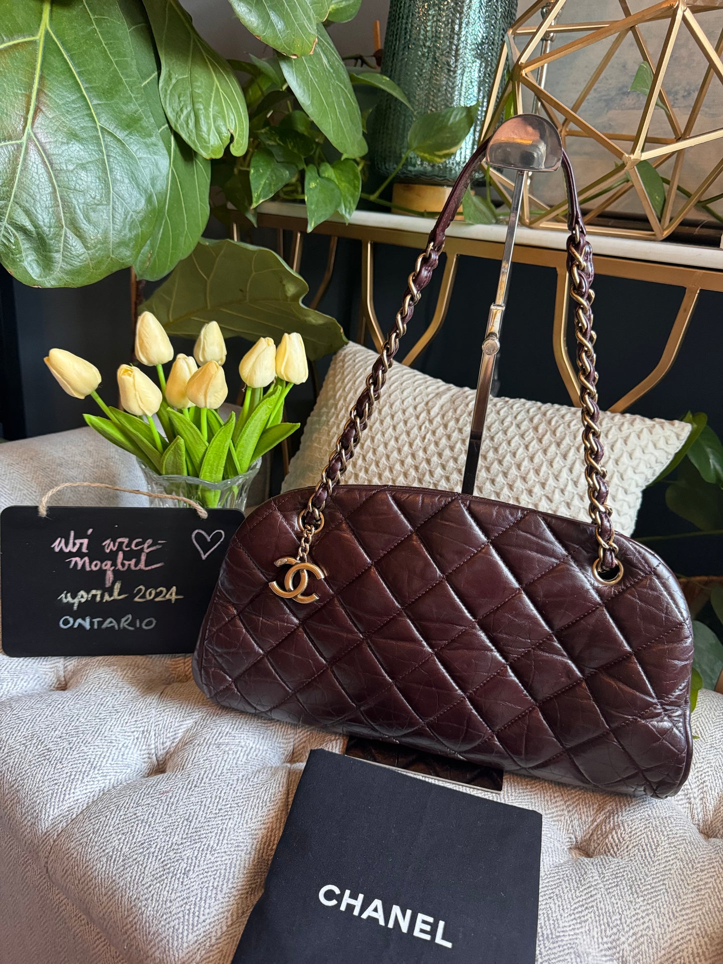 Chanel Mademoiselle Womens Vintage Clasp chain bag