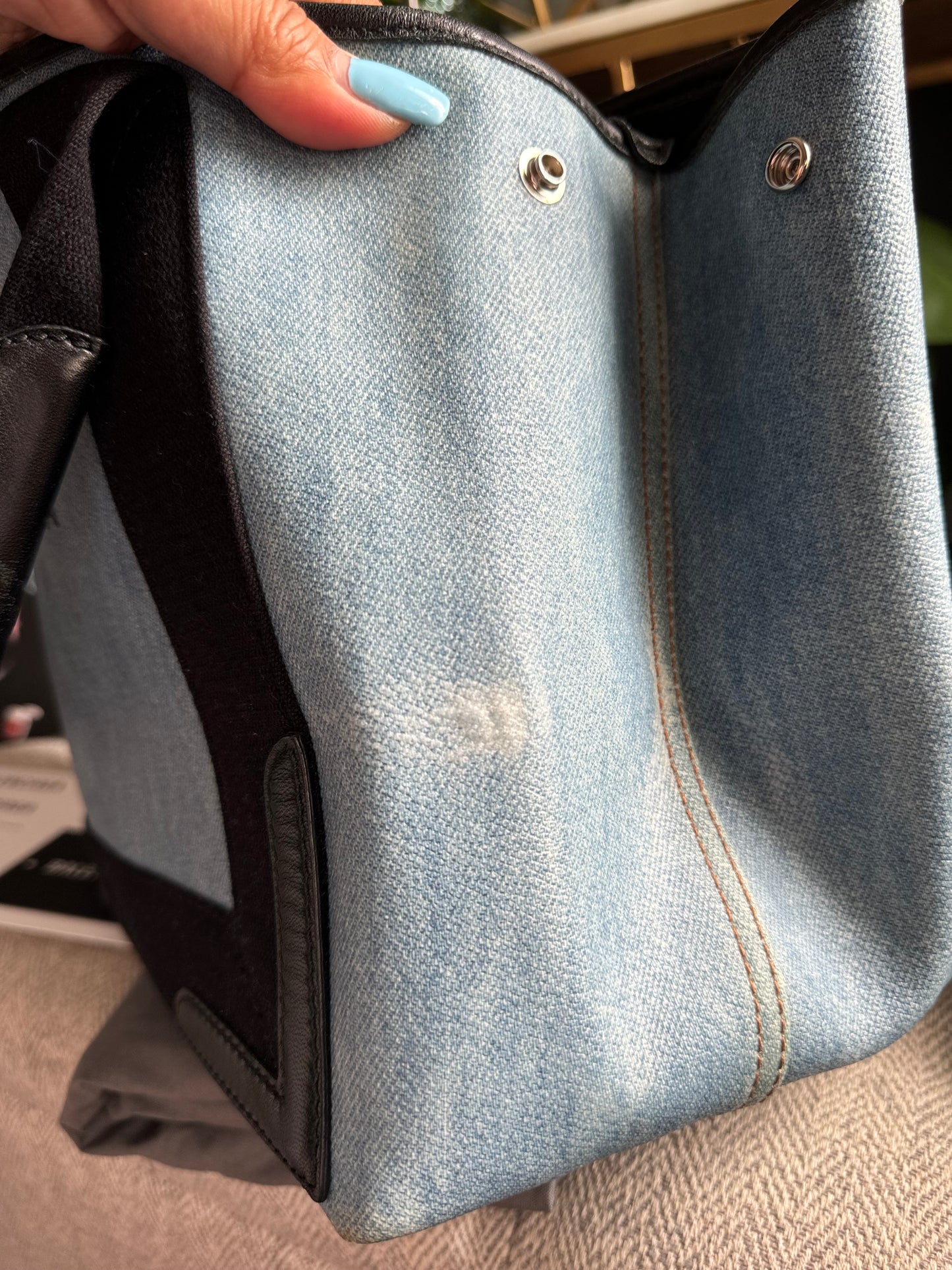 Balenciaga Denim Cabas