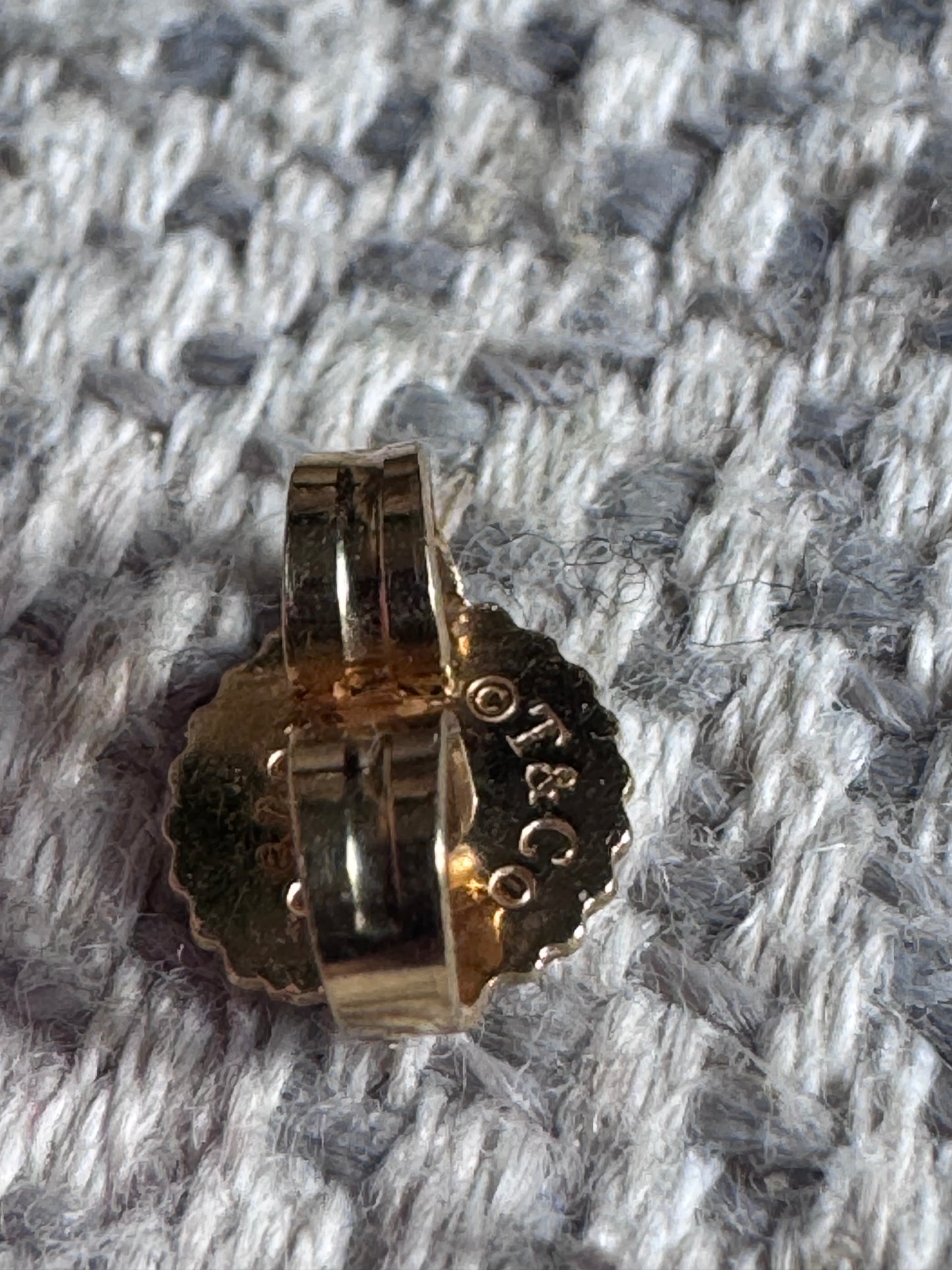 Tiffany&Co 18k Elsa Peretti Diamond by the Yard Earrings