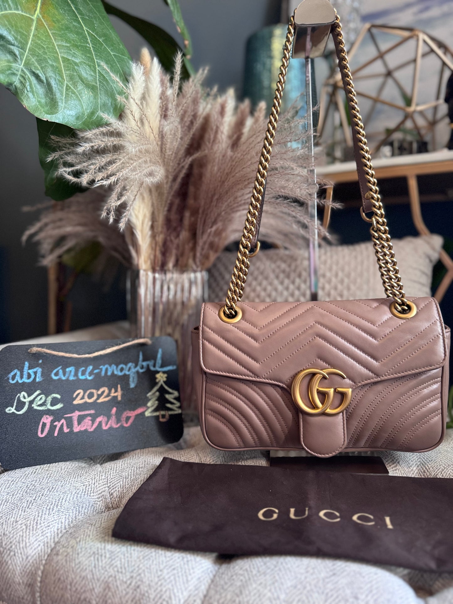 Gucci Small Marmont in Blush