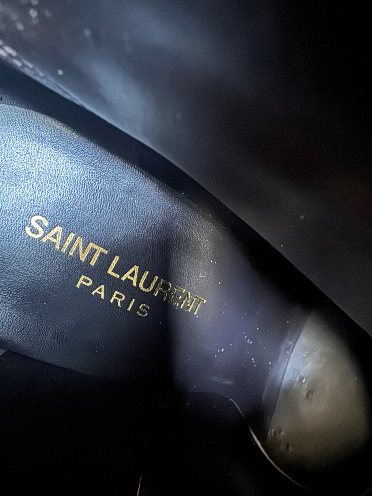 YSL Suede Heeled boots
